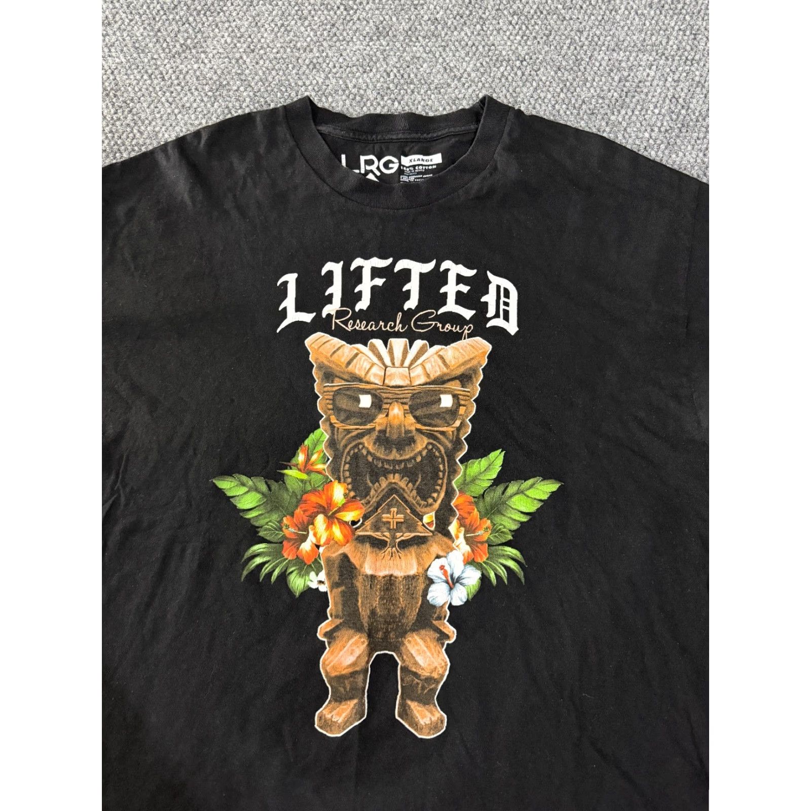Vintage LRG graphic t shirt mens XL black skull tropical streetwear hiphop culture Shirt Mens XL Black Skull Tropical Streetwear HipHop Culture Size US XL / EU 56 / 4 - 4 Thumbnail