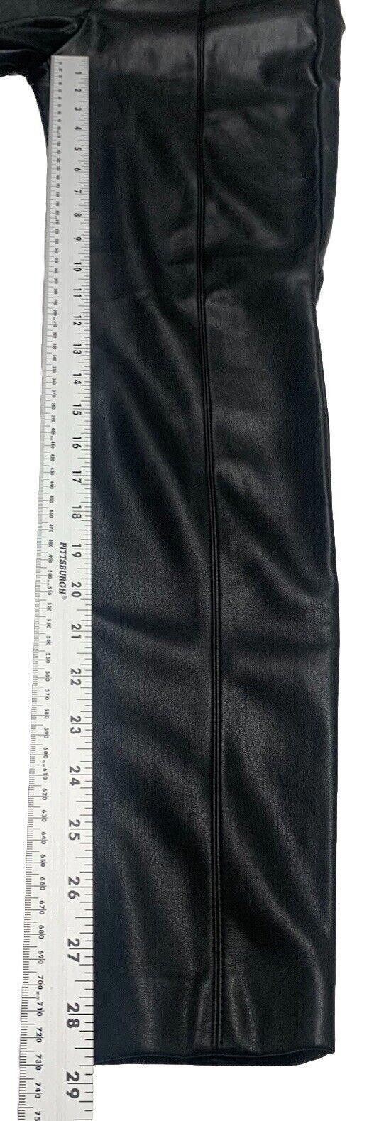 Zara Zara Faux Leather Pants Black S High Rise Skinny Size 28" / US 6 / IT 42 - 9 Thumbnail