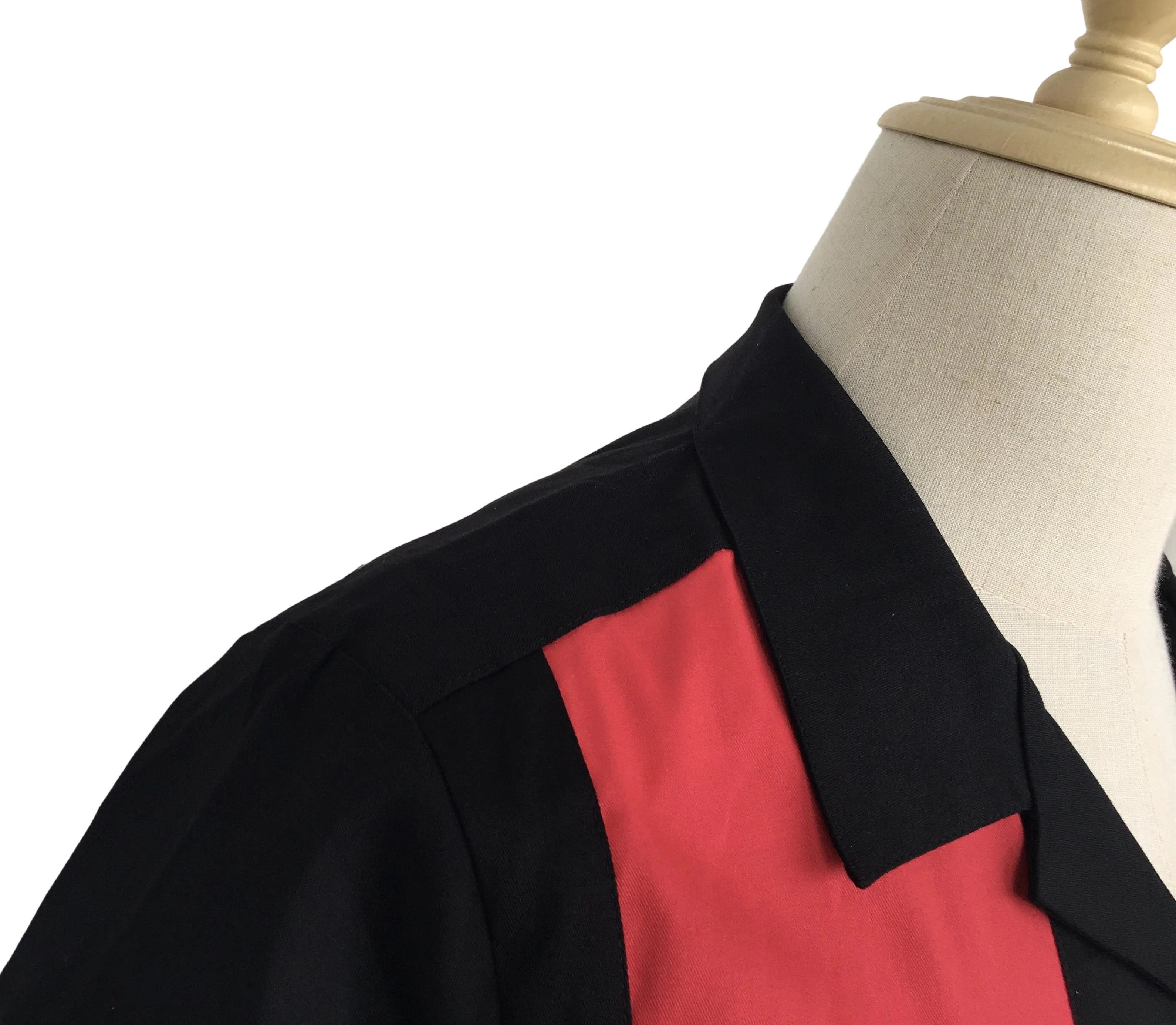 Other Retro Two-tone Men Shirt Solid Casual Shirt Black&Red Size US M / EU 48-50 / 2 - 5 Thumbnail