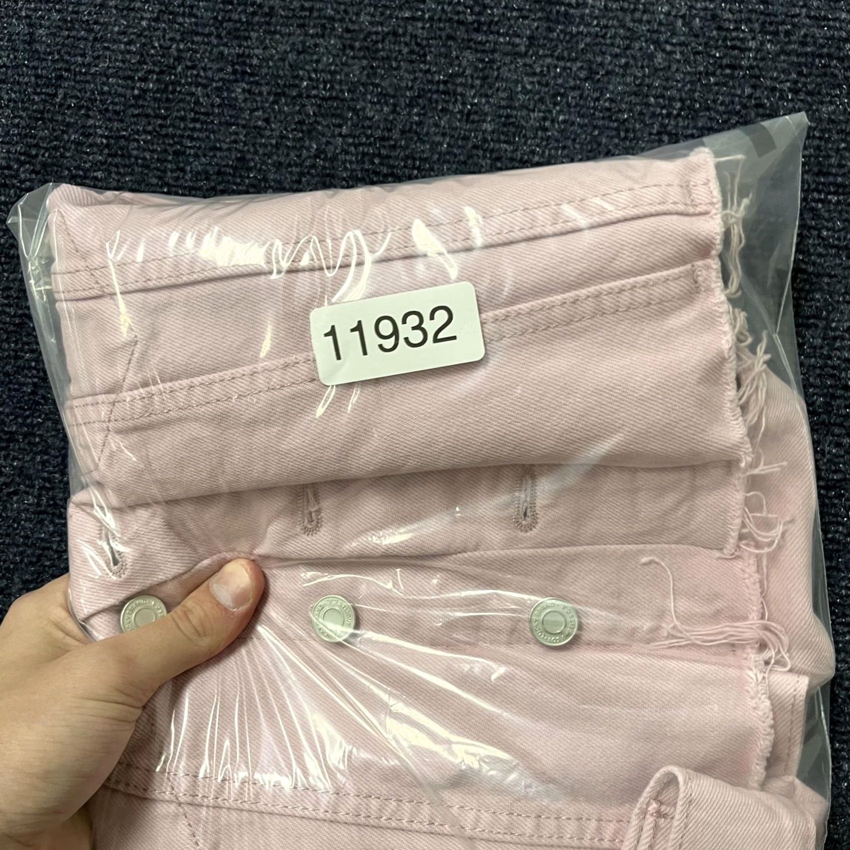 Lucky Brand Lucky Brand Denim Jacket Womens XS Pink Cropped Raw Hem Jean Trucker Casual Size 26" / US 2 / IT 38 - 6 Thumbnail