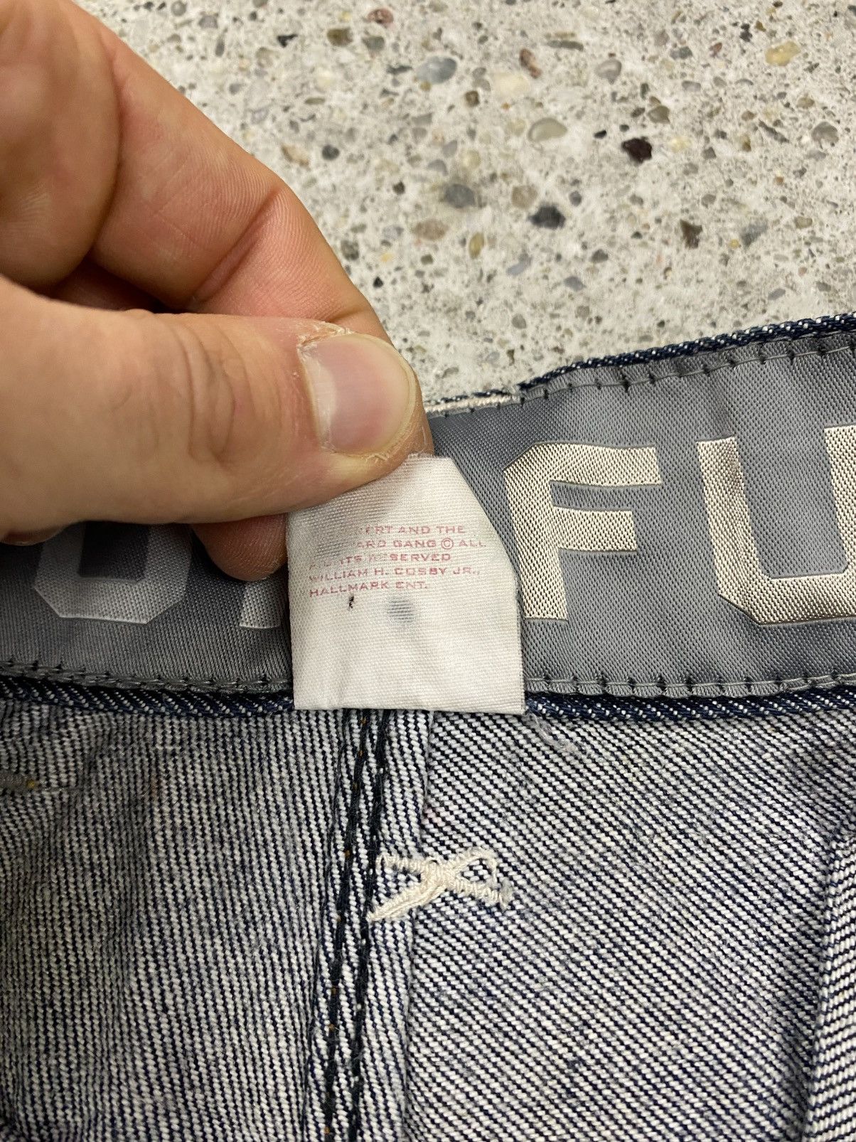 Fubu Fubu platinum raw denim jeans jnco southpole hip hop baggy Size US 34 / EU 50 - 17 Thumbnail