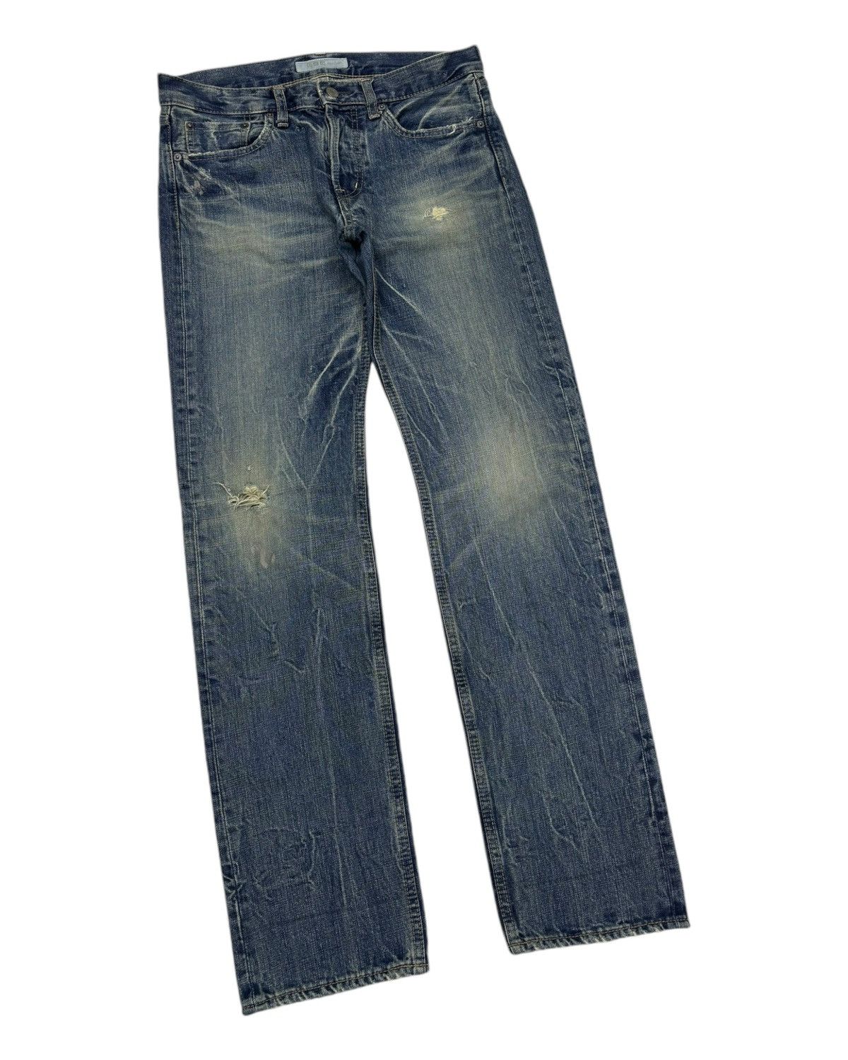 Hysteric Glamour 🇯🇵DMG DOMINGO BY SPELLBOUND DISTRESSED DENIM JEANS Size US 31 - 5 Thumbnail