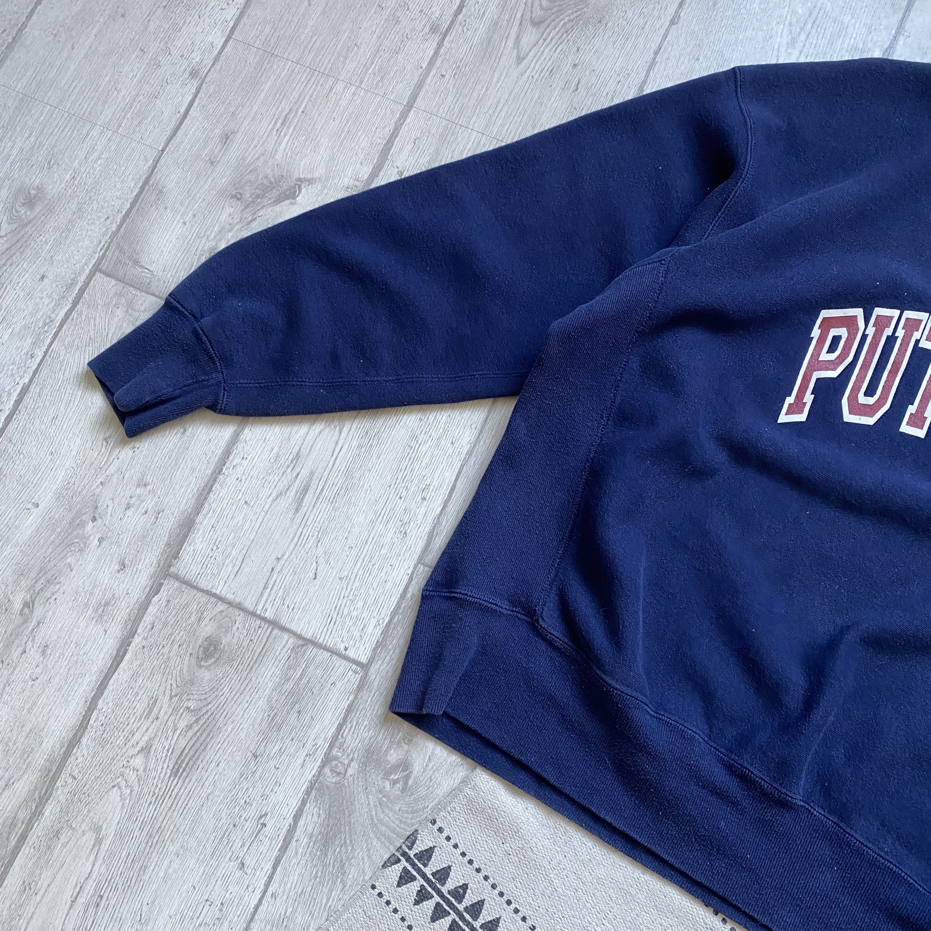 Lee 🇺🇸 Vintage 90s USA Lee Blank boxy sweatshirt heavy Putnam Size US XL / EU 56 / 4 - 6 Thumbnail