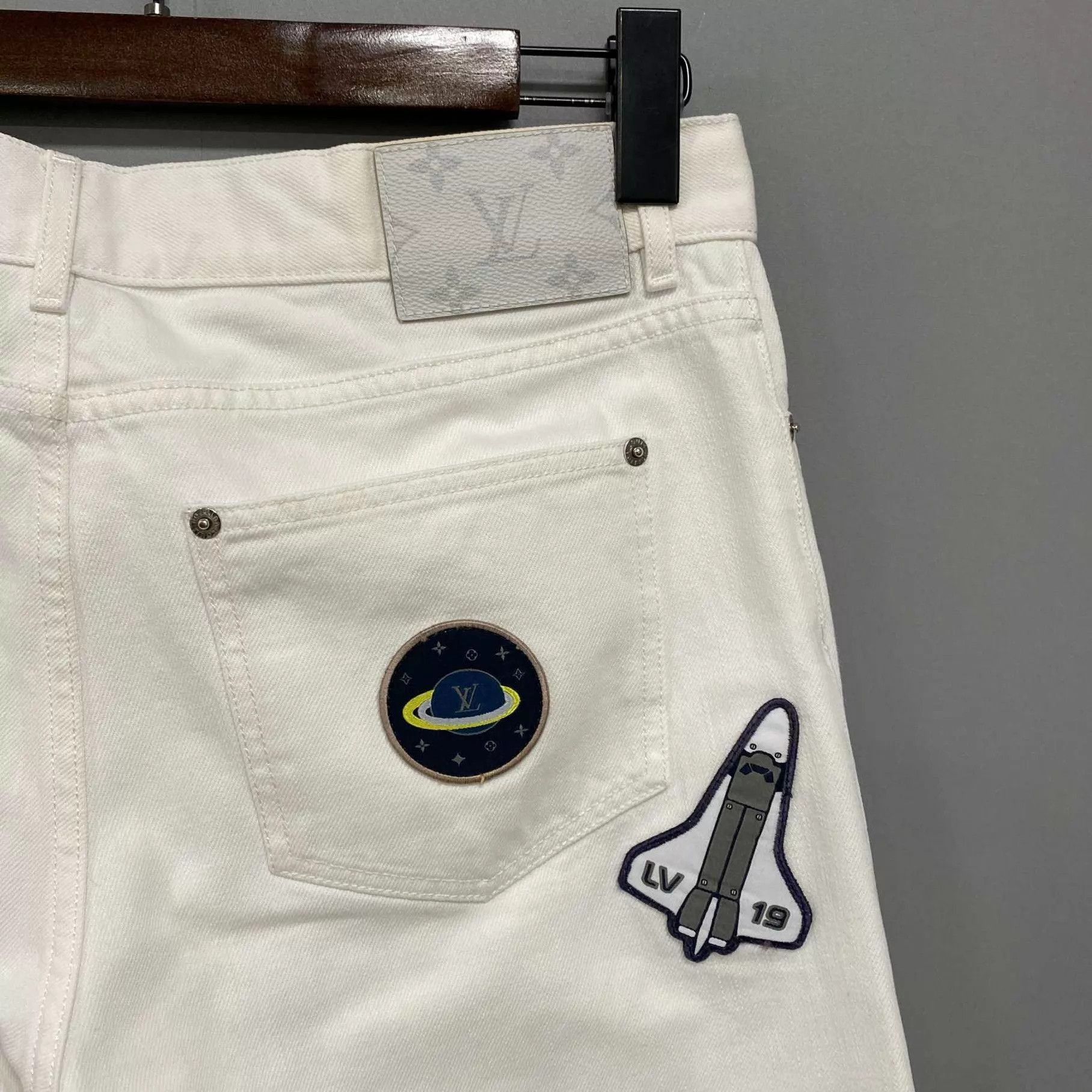 Louis Vuitton White Denim Pants Size 32 Size US 26 / EU 42 - 5 Thumbnail