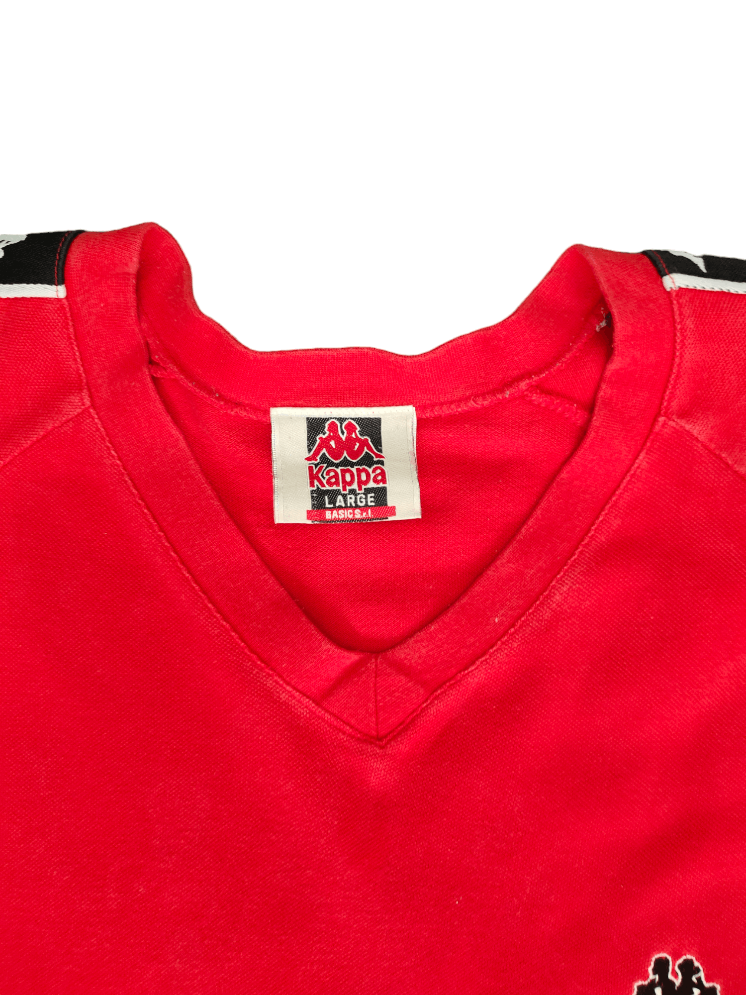 Kappa Vintage 90s Kappa Side Tape T-Shirt Size US L / EU 52-54 / 3 - 7 Thumbnail