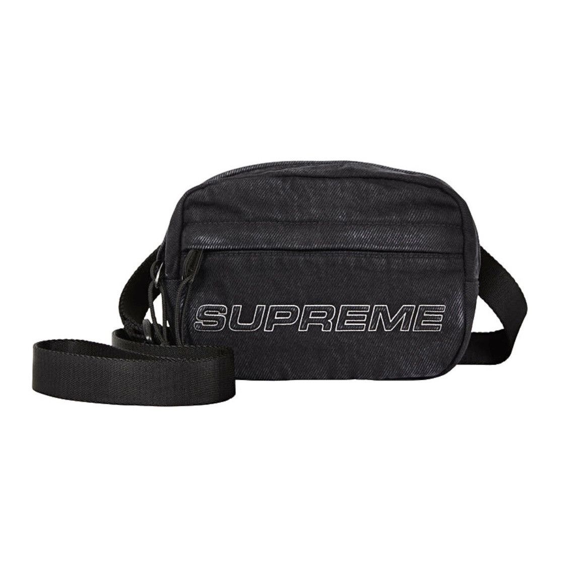 Supreme Supreme Denim Mini Shoulder Bag Black Size ONE SIZE - 1 Thumbnail