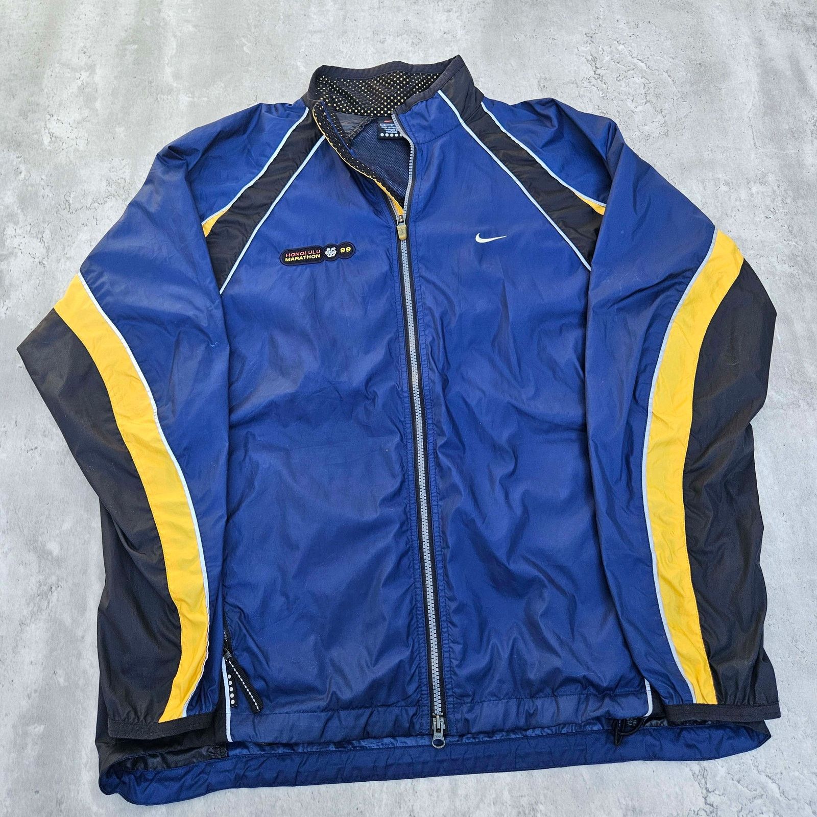 Nike Vintage 90s Nike Mens Wind Breaker Sz L Honolulu Marathon Size US L / EU 52-54 / 3 - 1 Thumbnail