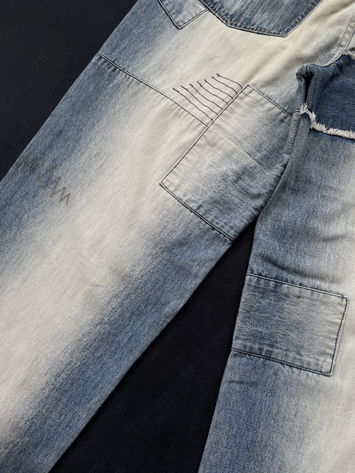 Designer × Pepe Jeans Pepe Jeans Patchwork Baggy Jeans Size US 35 - 10 Thumbnail