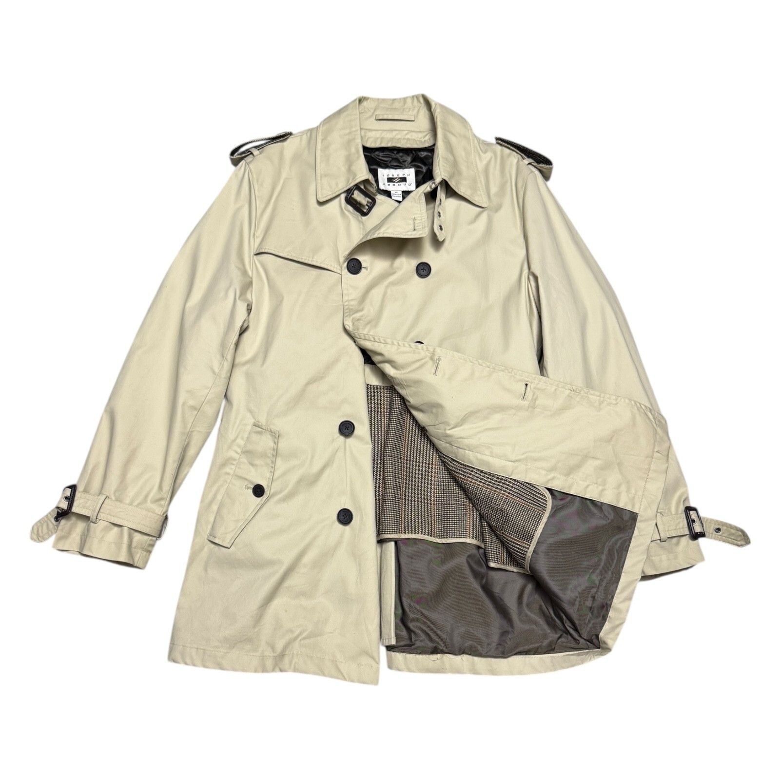 Joseph Abboud Business Casual Luxury Trench Jacket Coat 46R