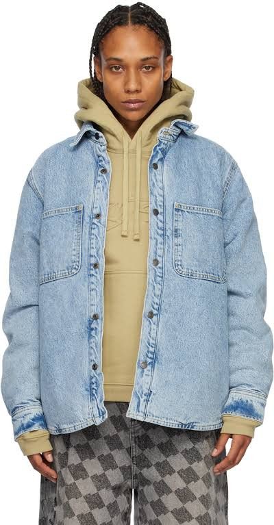 Stussy STUSSY Sherpa Lined Denim Shirt Size US S / EU 44-46 / 1 - 2 Thumbnail