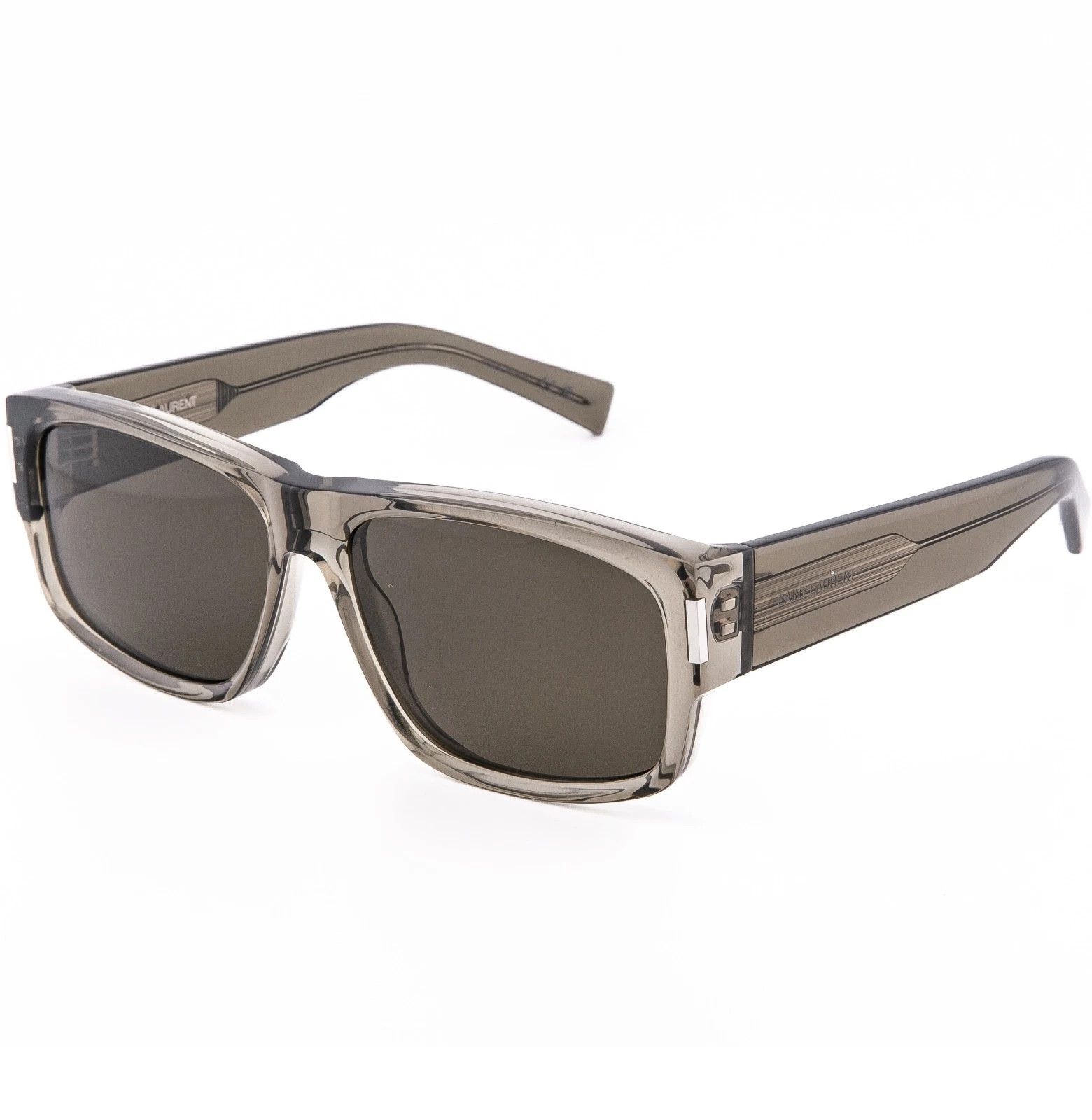 Saint Laurent Paris SAINT LAURENT SHADE SL 689 SL689 Crystal Brown Classic 004 Size ONE SIZE - 4 Thumbnail