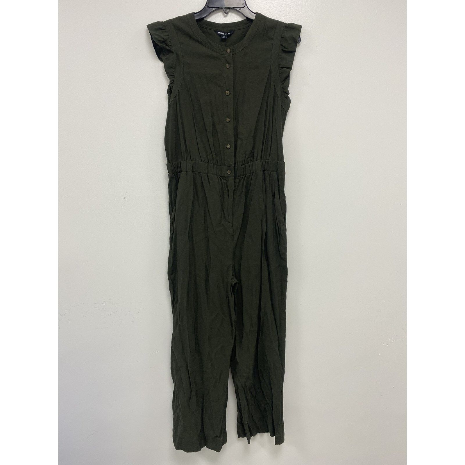 Whistles WHISTLES Women straight Jumpsuit Khaki Size 8 A000120 Size 30" / US 8 / IT 44 - 9 Thumbnail