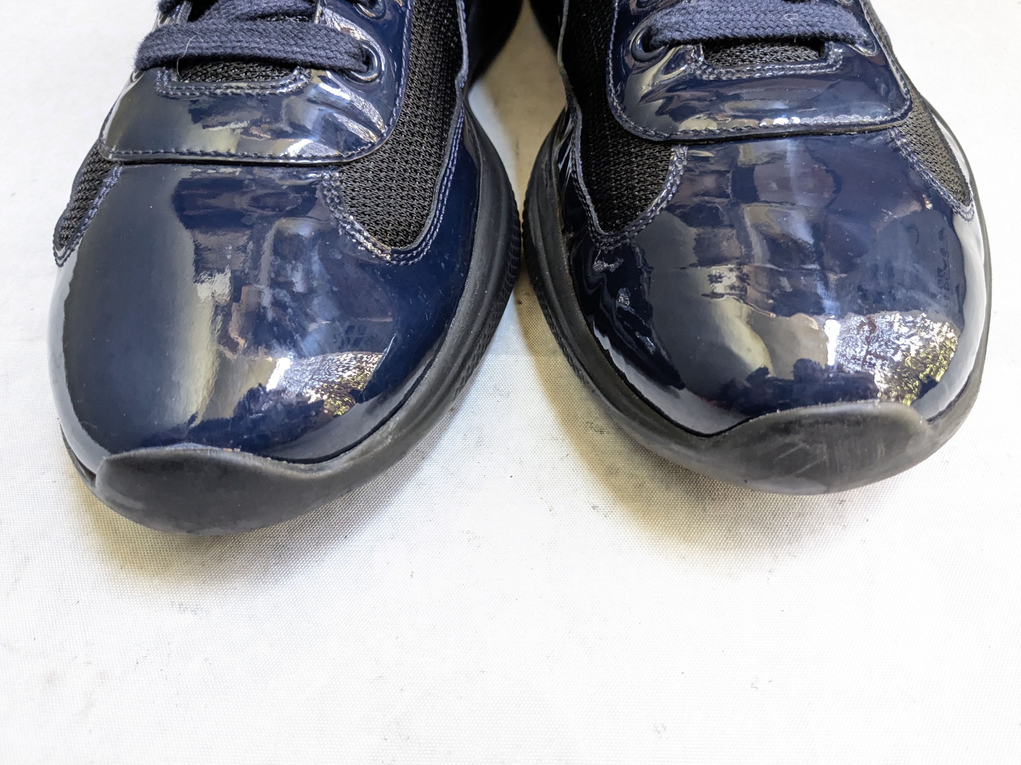 Prada Prada America's Cup Sneakers Navy Blue Black 10 Red Low Size US 10 / EU 43 - 3 Thumbnail