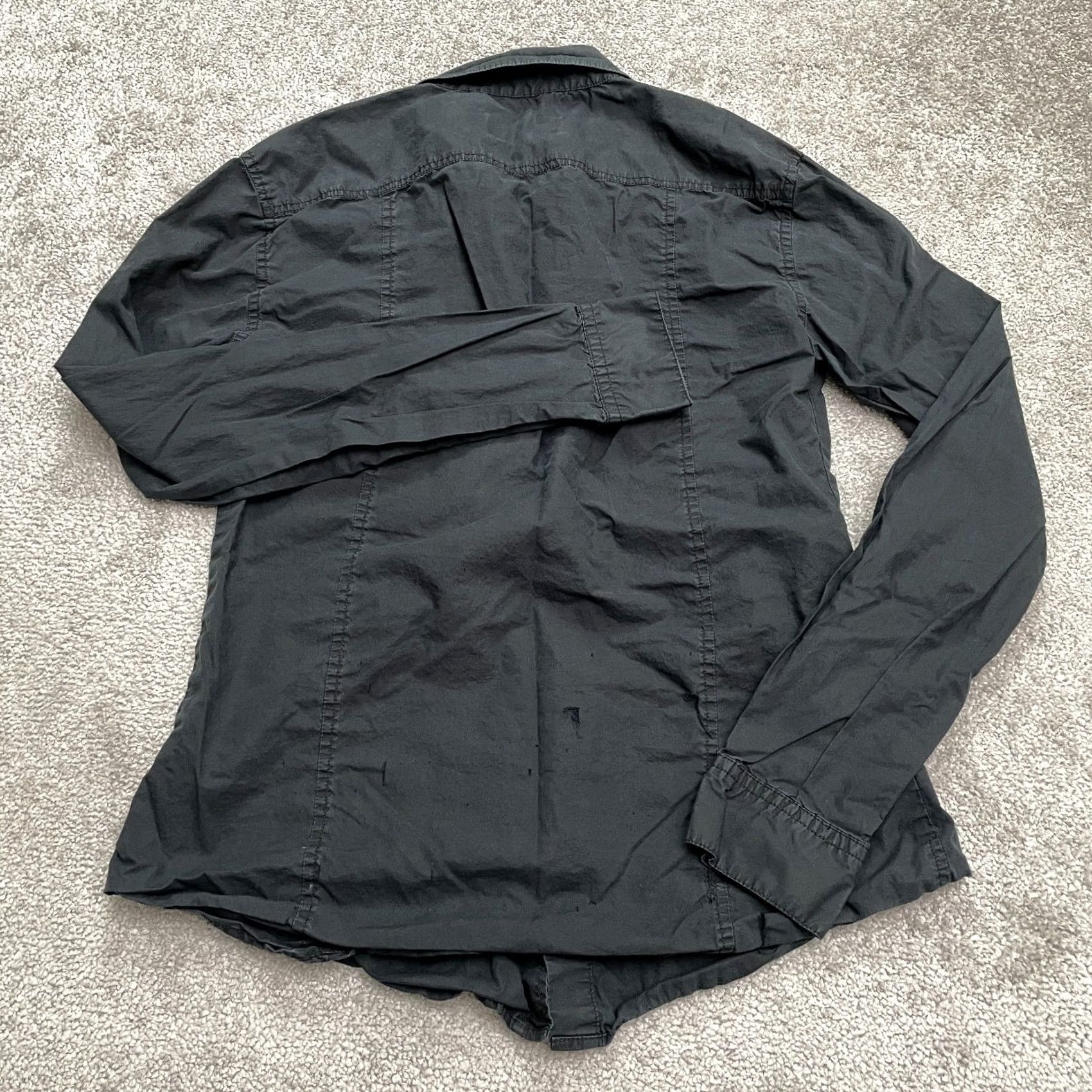 7 For All Mankind 7 For All Mankind Button-Up Shirt Womens Small Black Long Sleeve Top Size S / US 4 / IT 40 - 2 Thumbnail