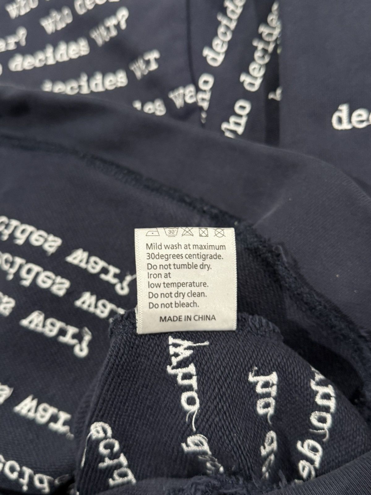 Who Decides War Who Decides War WDW Flared Scripture Dark Blue Hoodie Size US L / EU 52-54 / 3 - 19 Thumbnail
