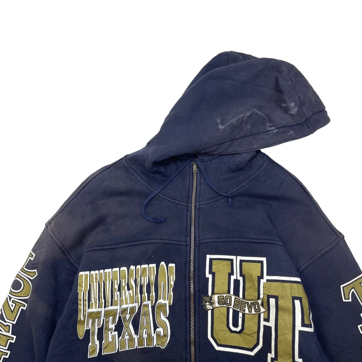 Kappa 🤝Vintage Kappa University Of Texas Shearling Hooded Jacket Size US L / EU 52-54 / 3 - 3 Thumbnail
