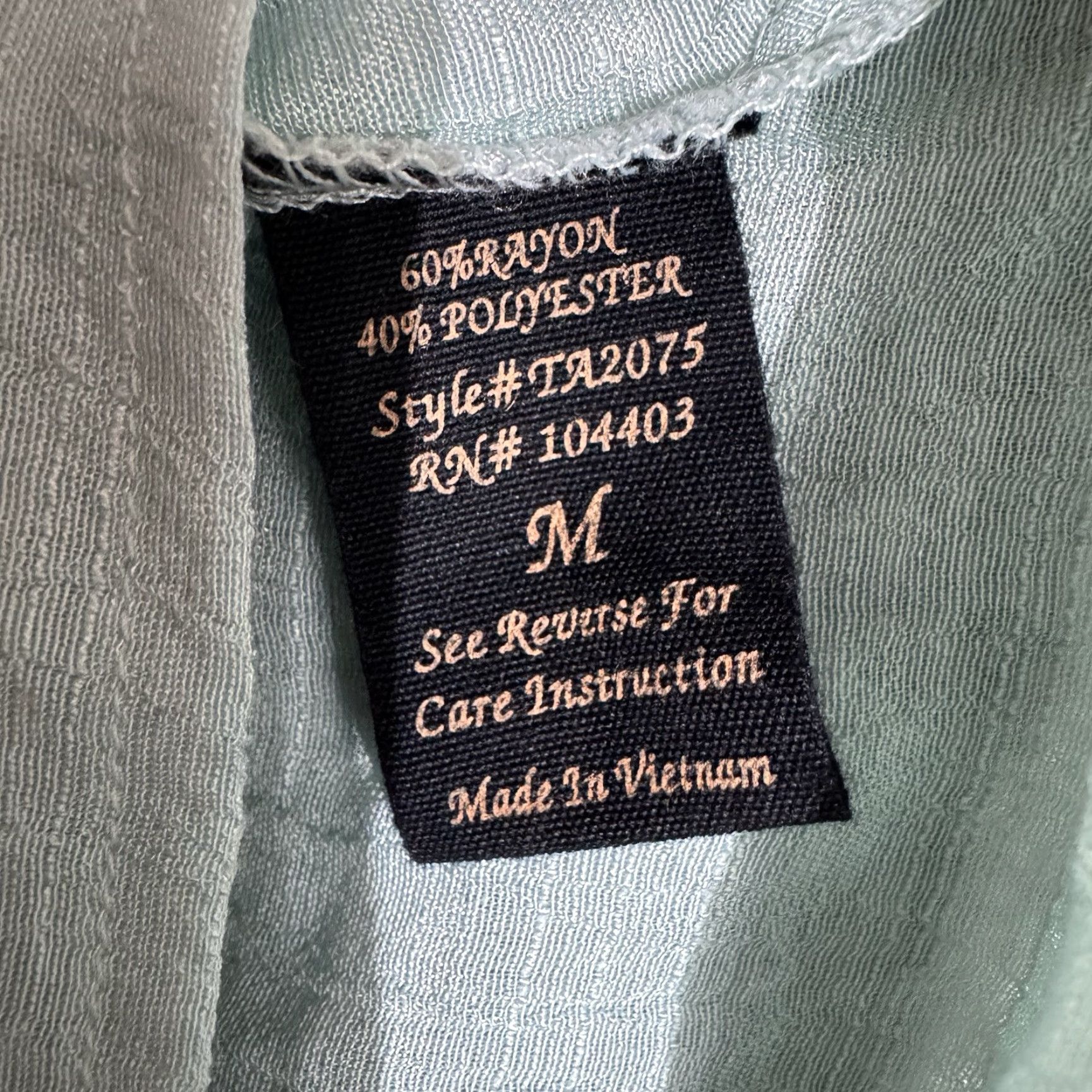 Vintage **Cottagecore Romantic Chic Boho Top Green Women's Medium Rayon** User: Cottagecore Romantic Chic Boho Top Green Women's Medium Rayon Size M / US 6-8 / IT 42-44 - 7 Thumbnail