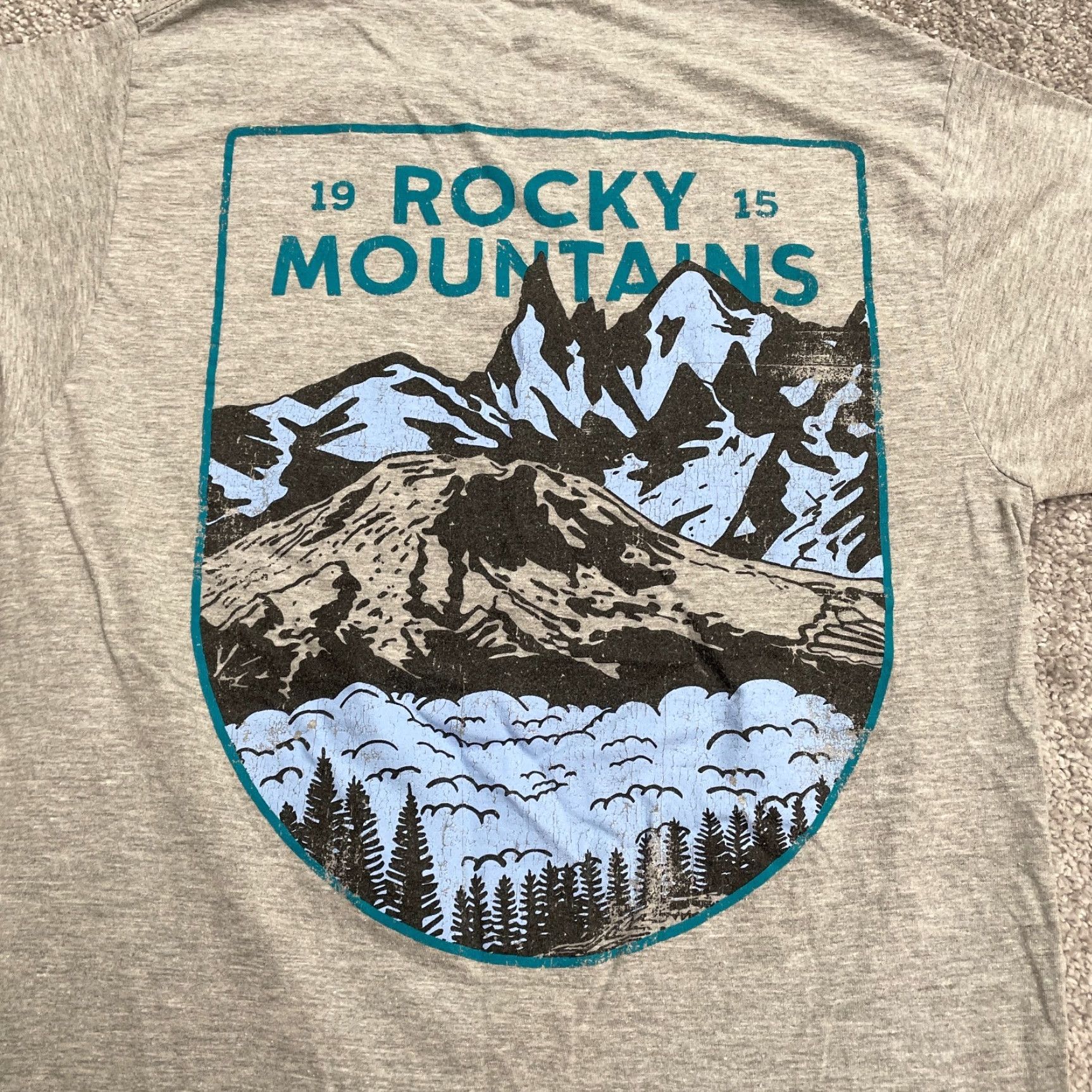 Vintage Columbia Graphic T-Shirt Men Small Gray Crew Neck Short Sleeve Cotton Casual Tee Size US S / EU 44-46 / 1 - 4 Thumbnail