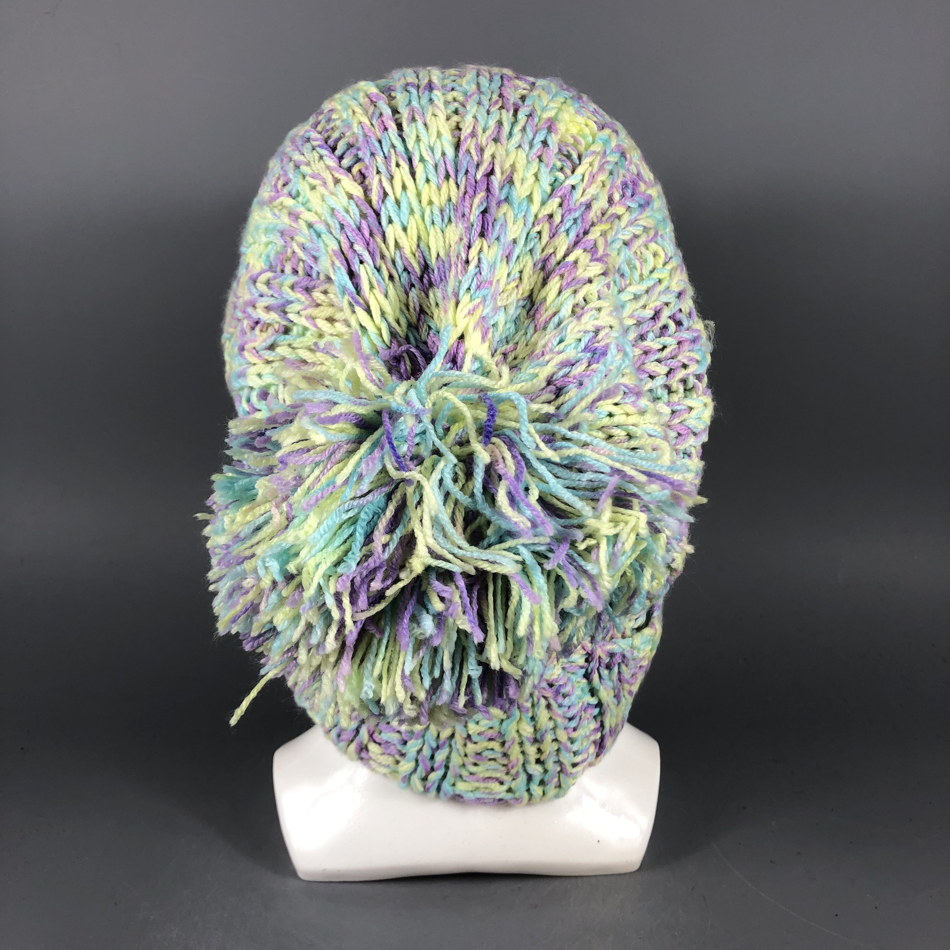 Japanese Brand × Vintage Candy Stripper Ribbon Beanie Snow Hat Snow Cap -D882 Size ONE SIZE - 3 Thumbnail