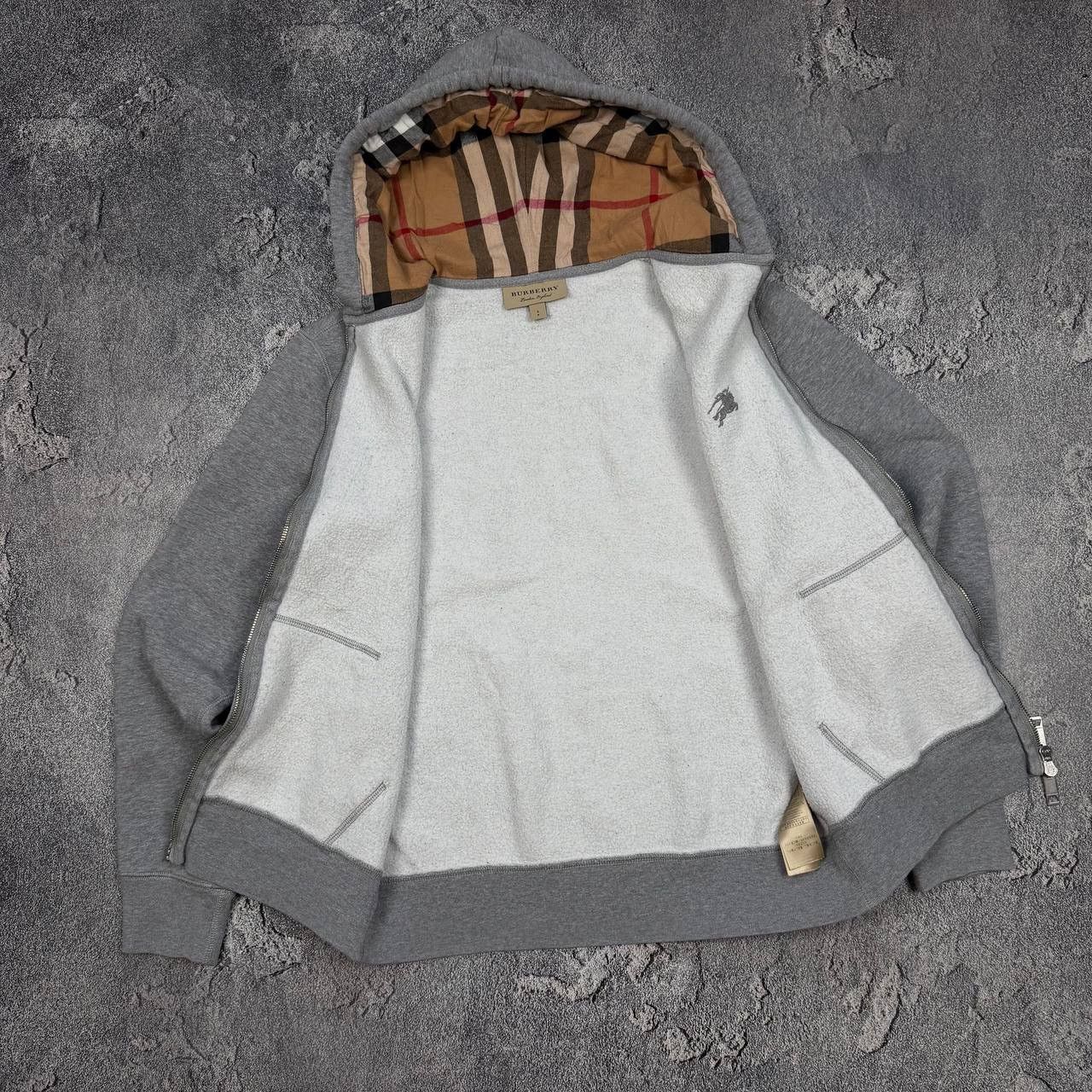 Burberry Burberry Grey zip hoodie Size US S / EU 44-46 / 1 - 3 Thumbnail