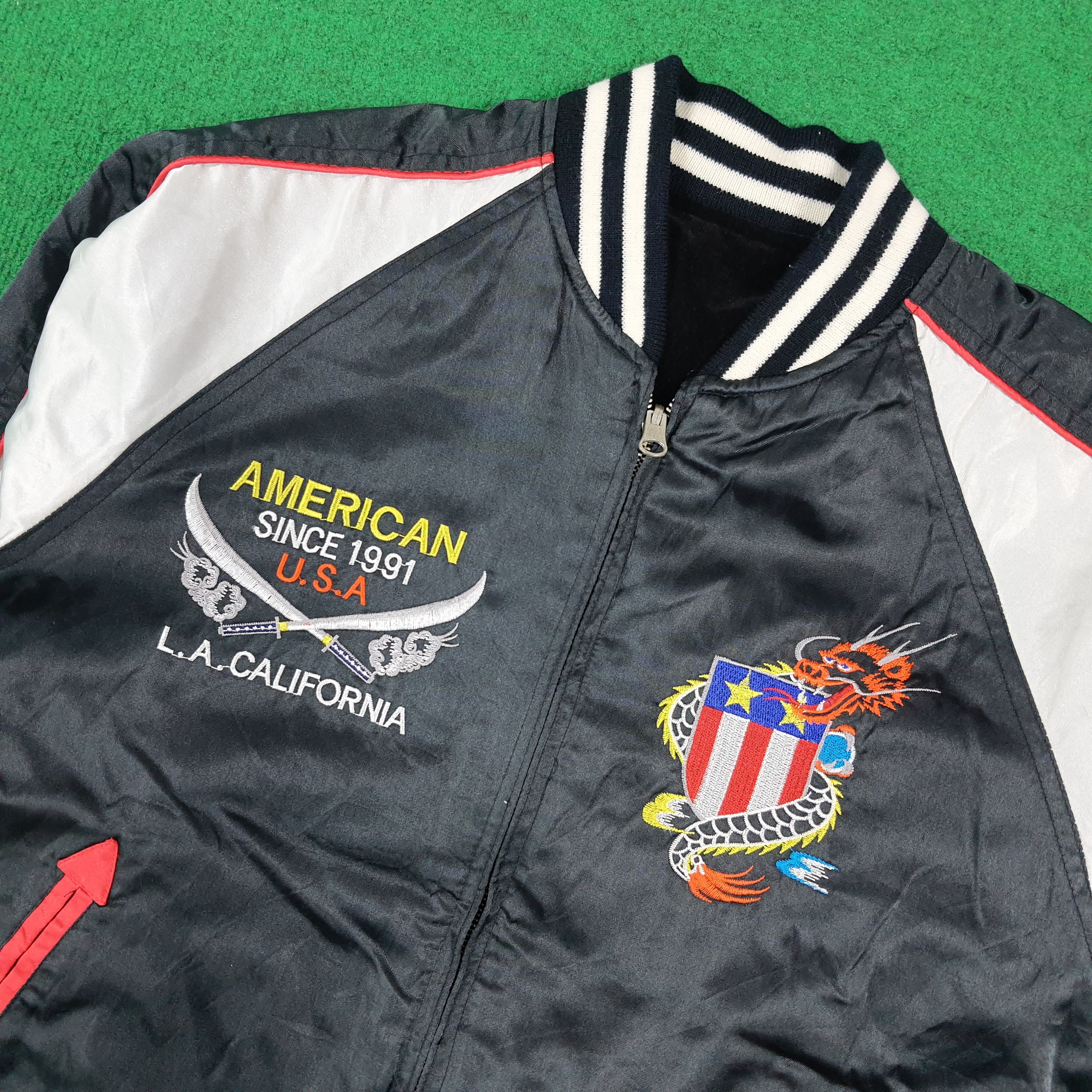 Japanese Brand Shoot One Reversible Sukajan Bomber American Spirit C291N24 Size US M / EU 48-50 / 2 - 4 Thumbnail