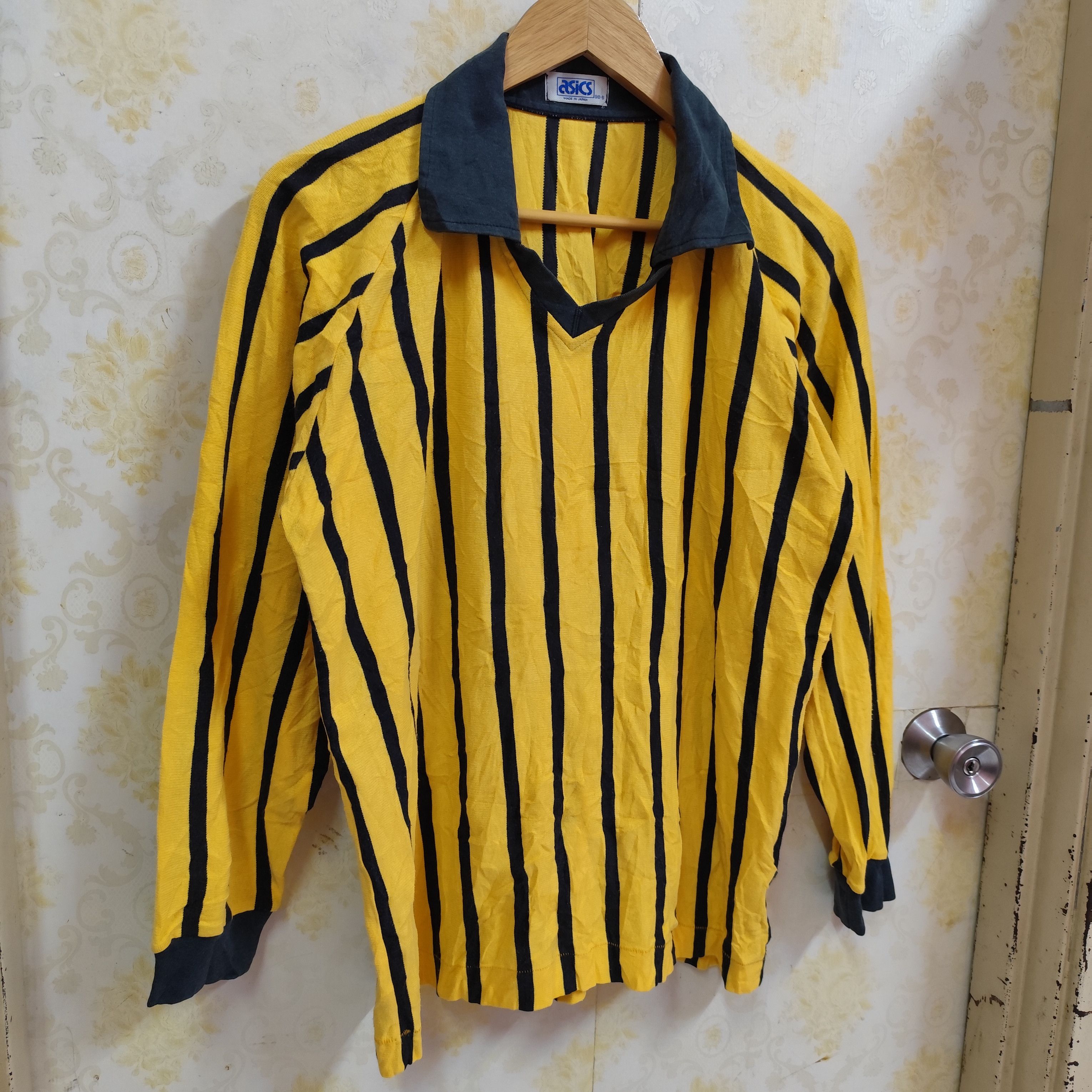 Asics × Vintage 🇯🇵VINTAGE ASICS LONG SLEEVE SHIRT 50/50 MADE IN JAPAN Size US M / EU 48-50 / 2 - 4 Thumbnail