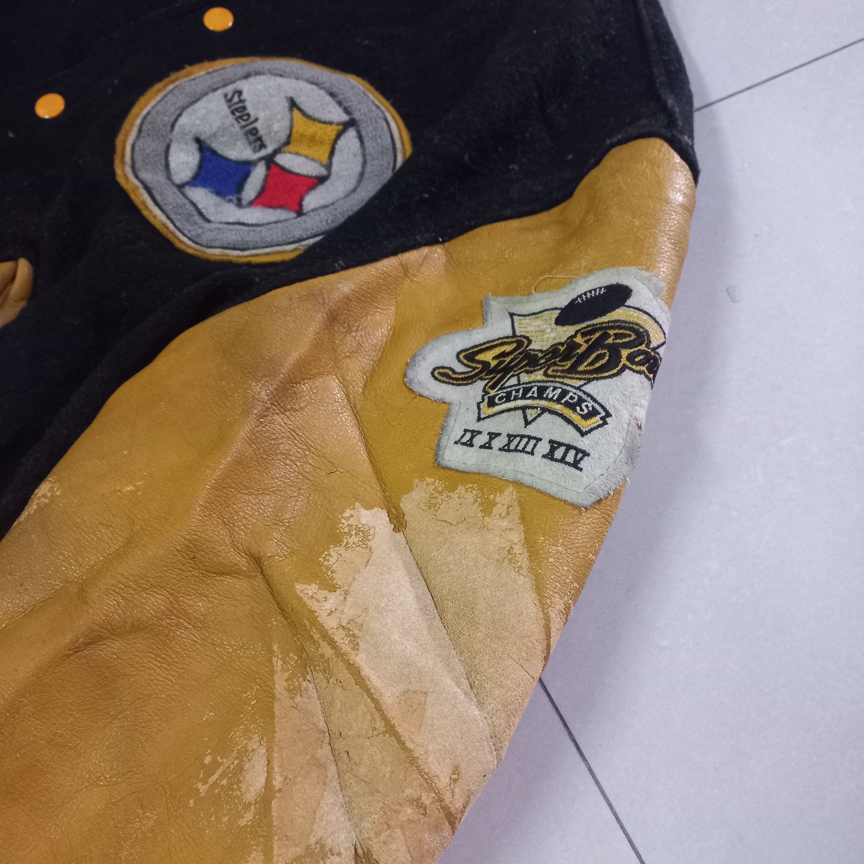 NFL × Vintage Vintage steelers nfl varsity jacket Size US M / EU 48-50 / 2 - 12 Thumbnail