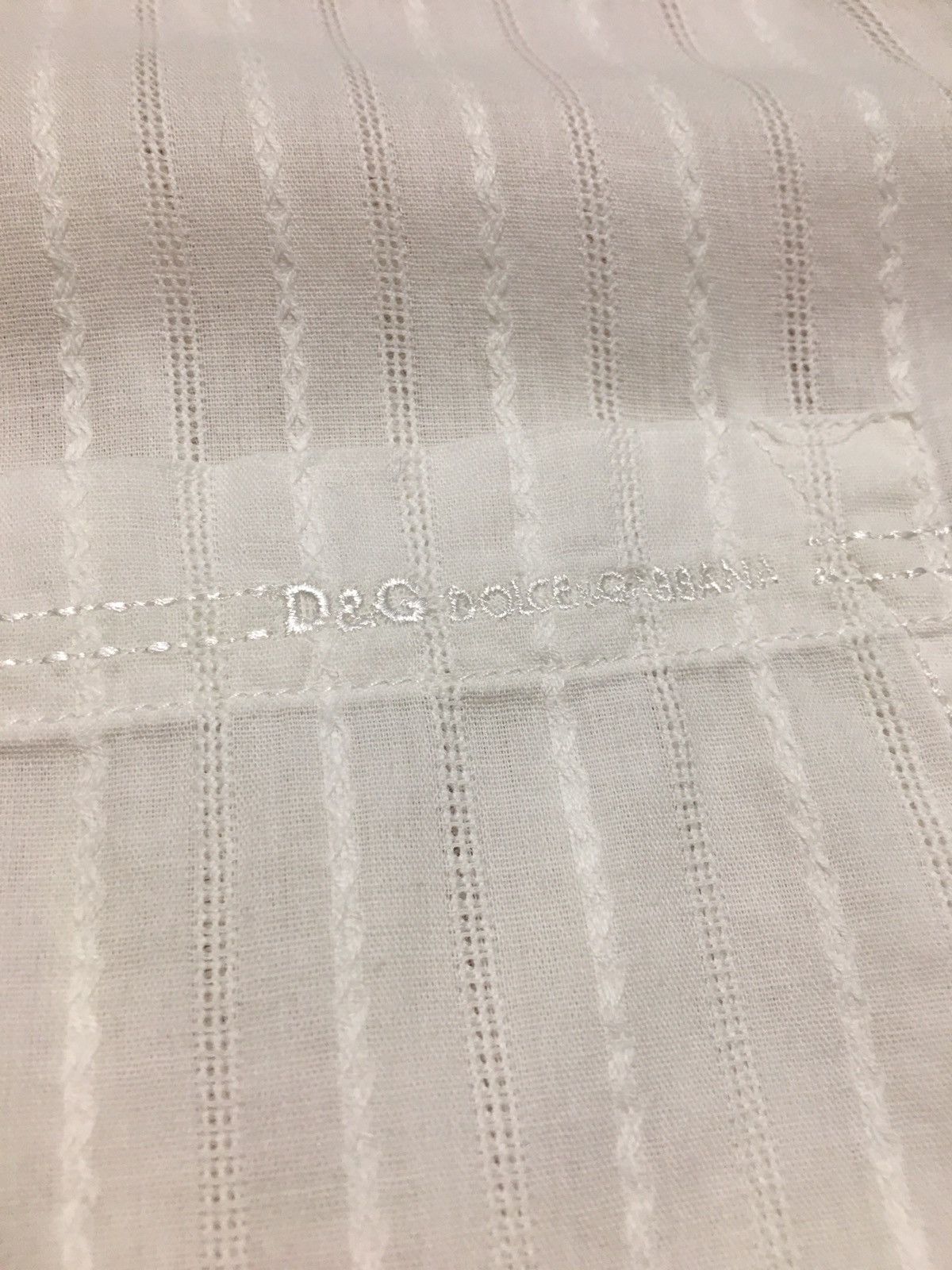 Dolce & Gabbana Dolce & Gabbana White Embroidered Men Shirt Size 38/52 Size US L / EU 52-54 / 3 - 4 Thumbnail