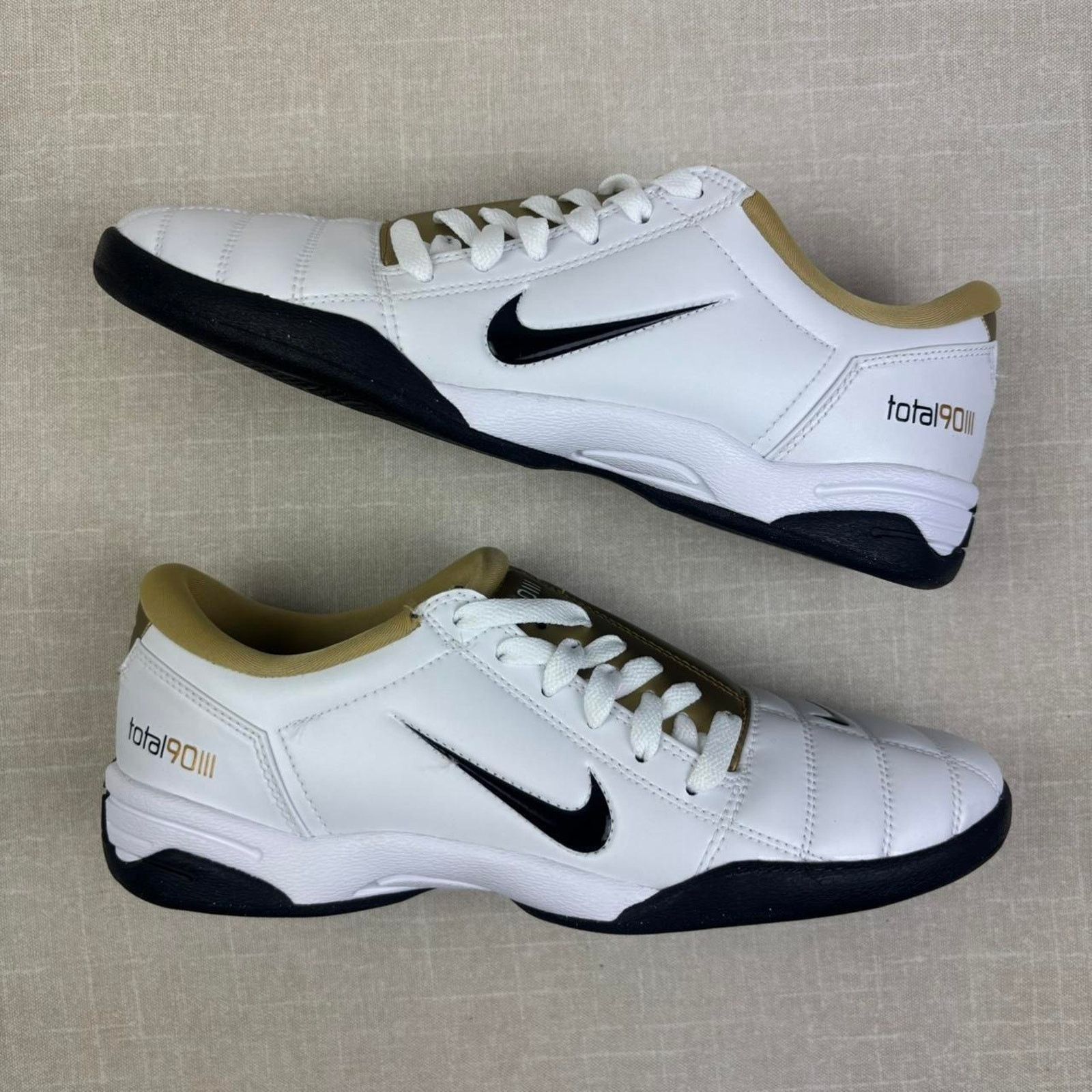 Nike 🏆 Nike Total 90 "White Metallic Gold" 5.5W Size US 5.5 / IT 35.5 - 2 Thumbnail