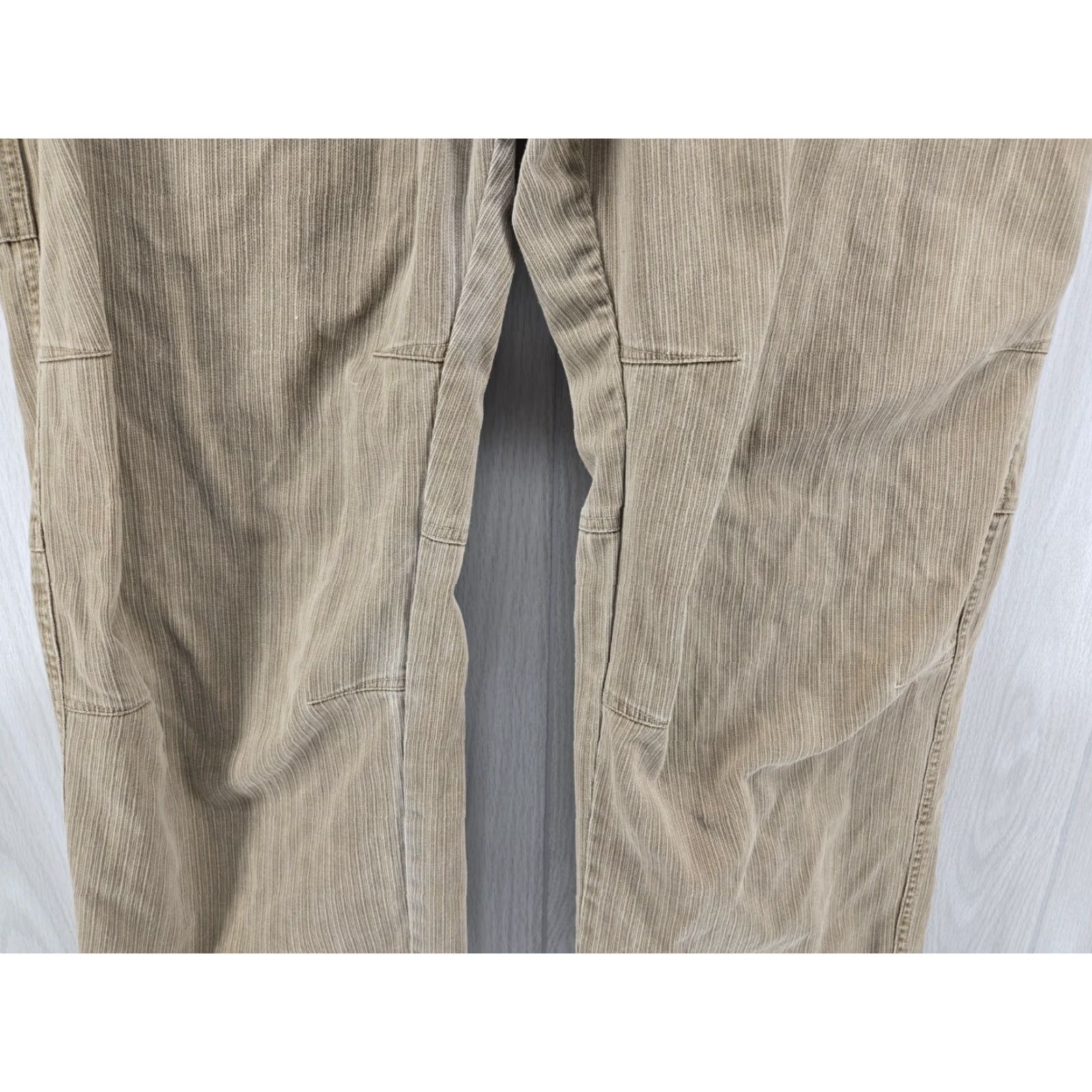 Vintage Kuhl Hi Lo Cord Khaki Beige Canvas Straight Leg Pants Men's 40x30 Size US 40 / EU 56 - 5 Thumbnail