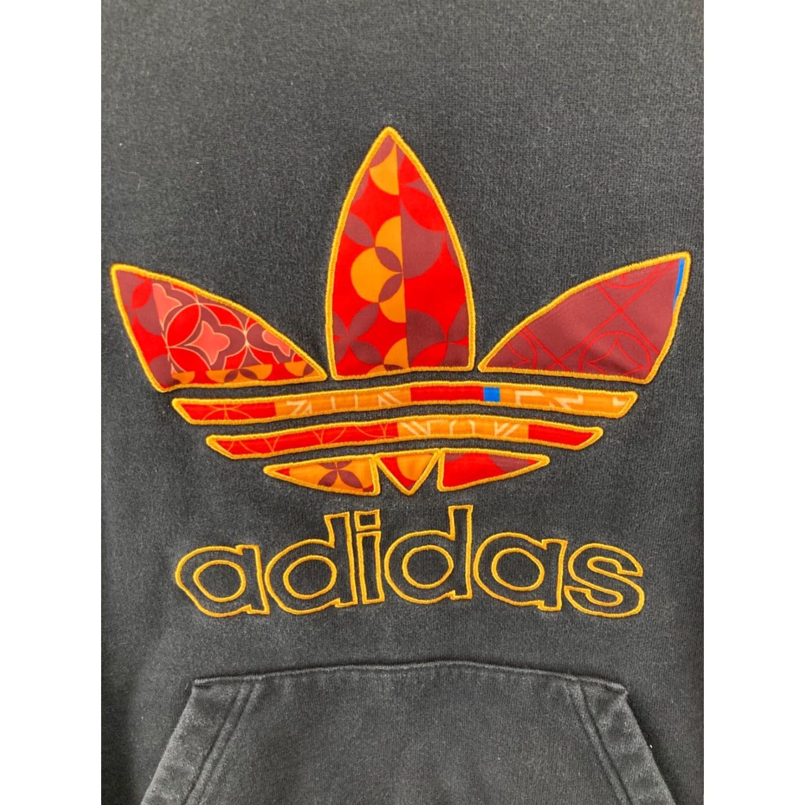 Adidas Adidas Men's Hoodie Medium Black Embroidered Athletic Pullover Size US M / EU 48-50 / 2 - 5 Thumbnail