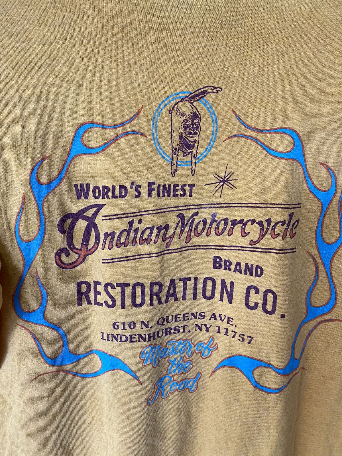 Indian Motorcycle × Japanese Brand × Toyo Enterprises 1990s Indiana Motorcycle by Toyo Enterprise fire flame Size US M / EU 48-50 / 2 - 3 Thumbnail
