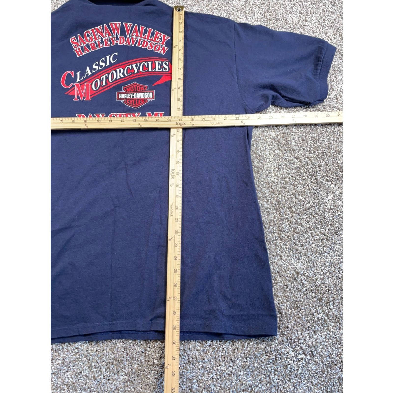 Harley Davidson VINTAGE Harley-Davidson Pocket Polo Shirt Adult XL Dark Blue Biker 2001 Mens Size US XL / EU 56 / 4 - 5 Thumbnail
