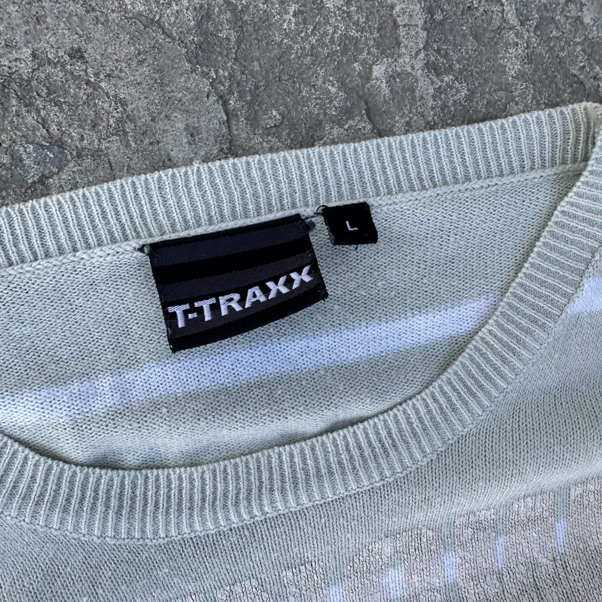 Grunt Style Vintage Japanese Style Knit Sweater T-Traxx Y2K USA Grunge Size US L / EU 52-54 / 3 - 7 Thumbnail