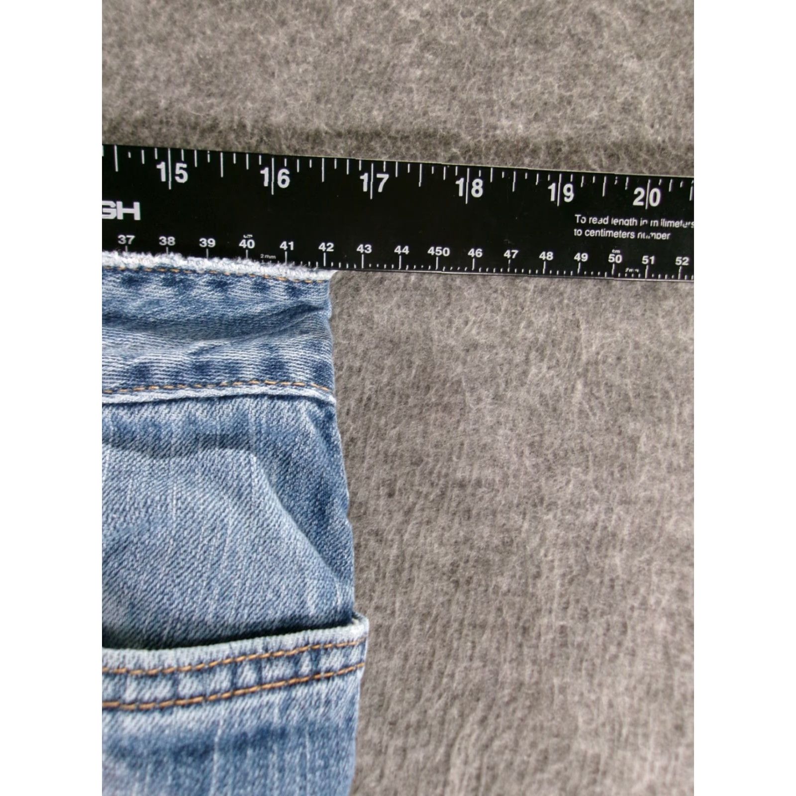 Vintage L.L. Bean Jeans Women 12 Tall Blue Straight Denim 5-Pocket Mid Rise 30.5in 80s 90s Western Womens Size 34" / US 12 / IT 48 - 4 Thumbnail