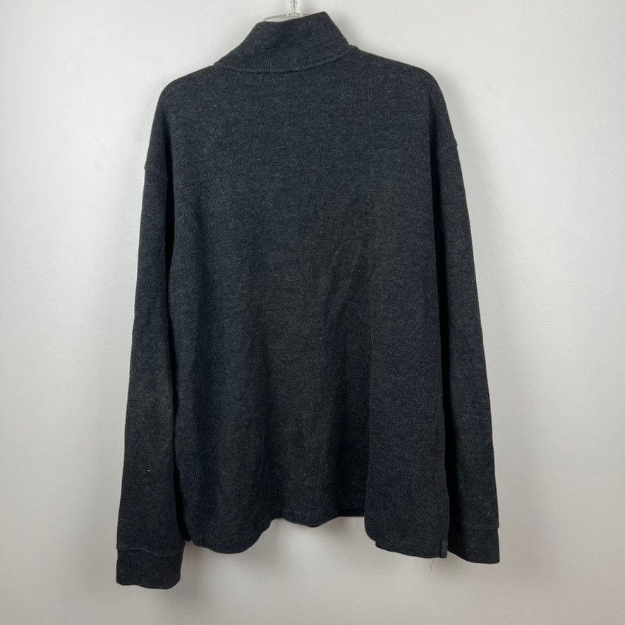 Polo Ralph Lauren Polo Ralph Lauren Charcoal Gray 1/4 Zip Pullover Sweater XL Size US XL / EU 56 / 4 - 3 Thumbnail