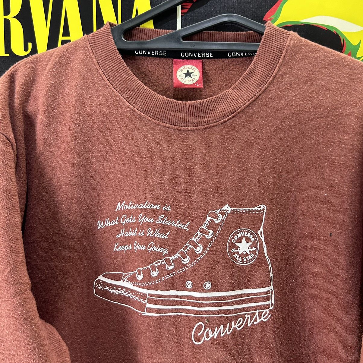 Converse Vintage Converse Shoes Graphic Design Sweatshirt Size US L / EU 52-54 / 3 - 2 Thumbnail