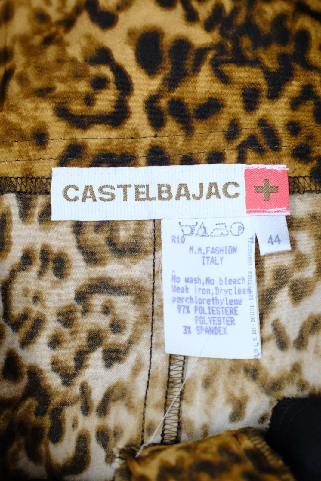 Jean Charles De Castelbajac 00's Castelbajac Leopard Print Skirt Size 32" / US 10 / IT 46 - 6 Thumbnail