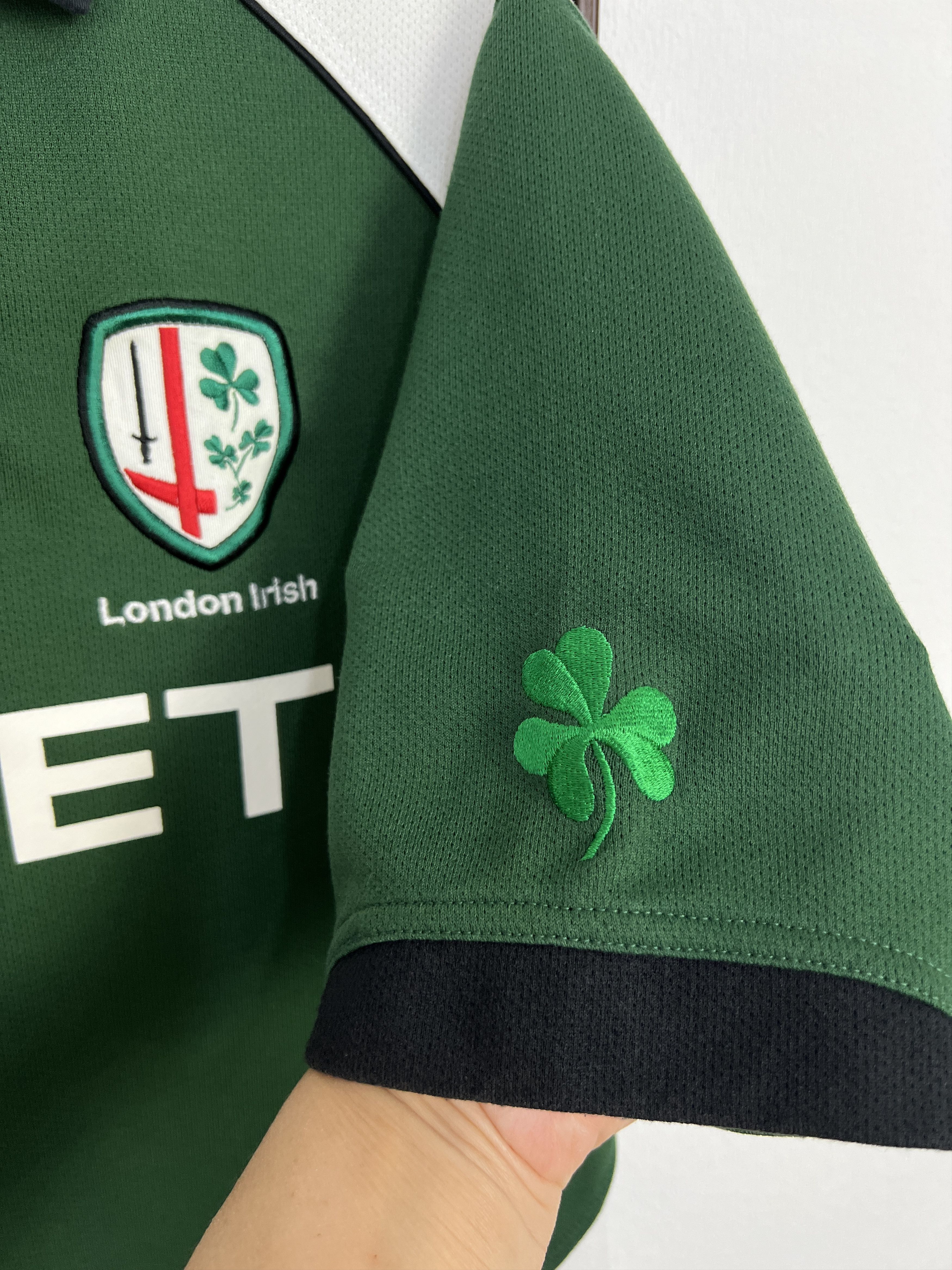 Vintage London Irish Cityjet Rugby Union Green Jersey Mens Size US XXL / EU 58 / 5 - 5 Thumbnail