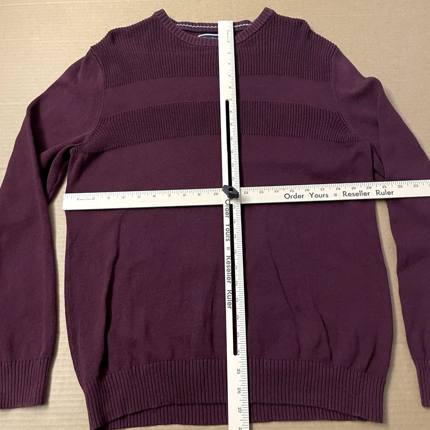Club Room Club Room Knit Sweater Men's Large Red Burgundy Pullover Crewneck Knitwear, Casual, Preppy, Pullover, Wool? Size US L / EU 52-54 / 3 - 7 Thumbnail