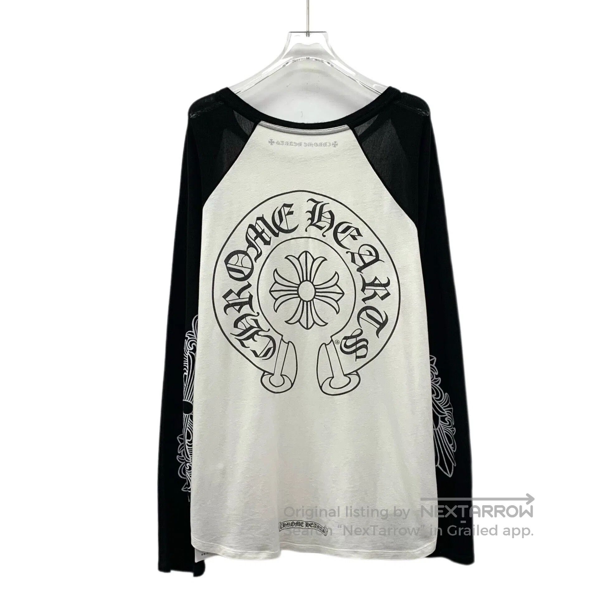 Chrome Hearts CHROME HEARTS White Horsehoe Arm Sanskrit Printed Cotton C Size US L / EU 52-54 / 3 - 2 Thumbnail