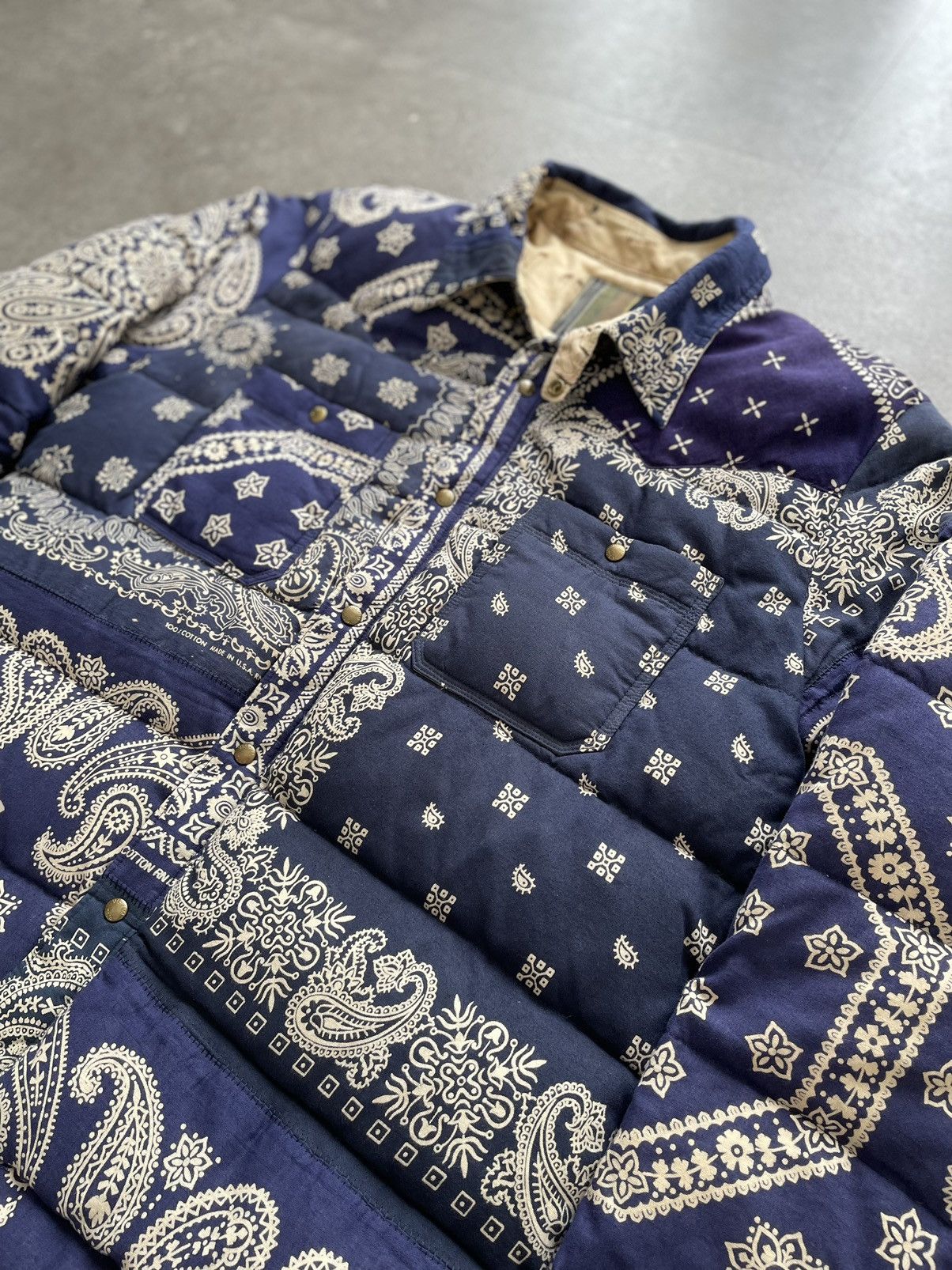 Visvim VISVIM ICT Kerchief Bandana Navy JKT 18AW Jerry Lorenzo 