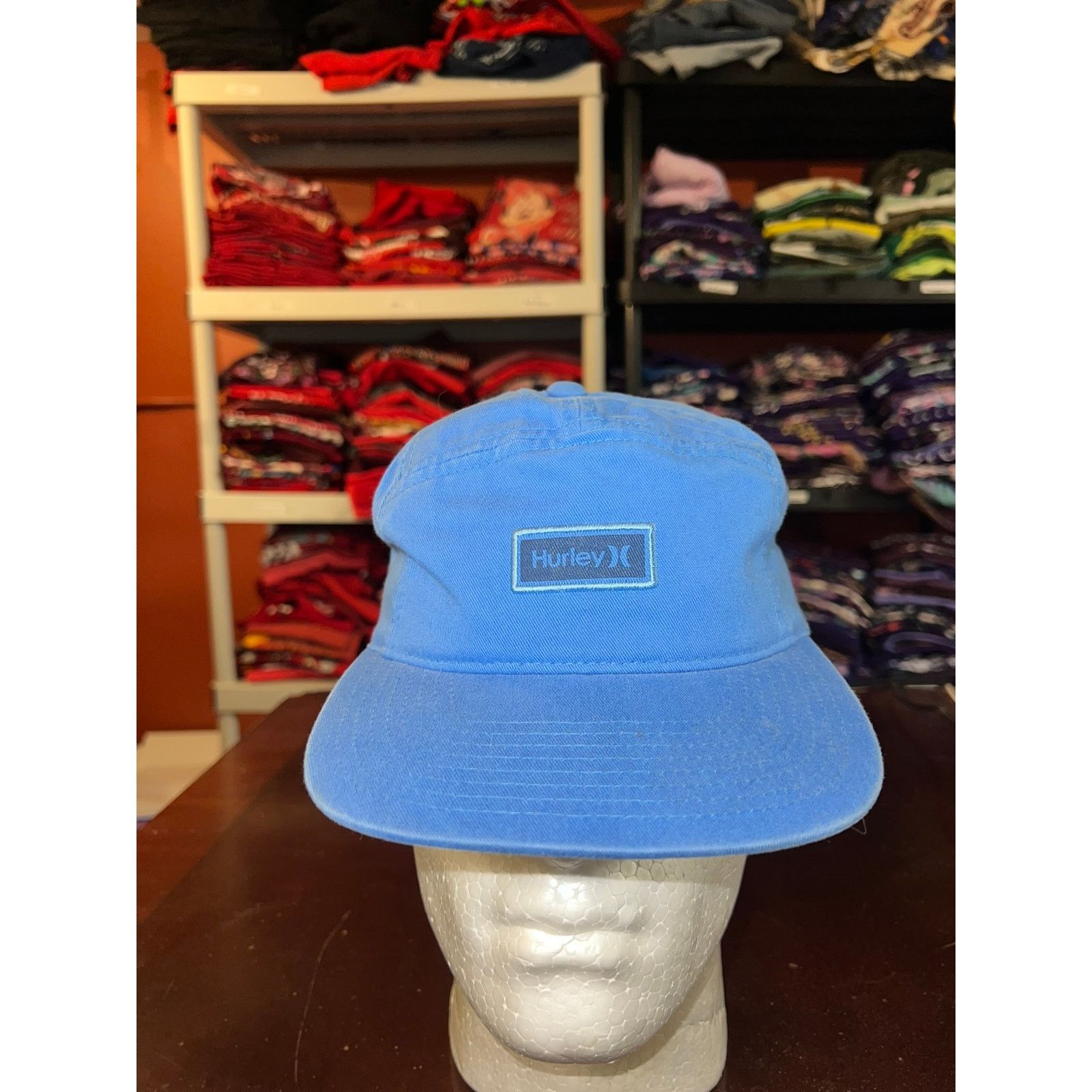 Hurley Hurley Hat Logo Emblem Blue Panel Cap Headwear Size ONE SIZE - 1 Thumbnail
