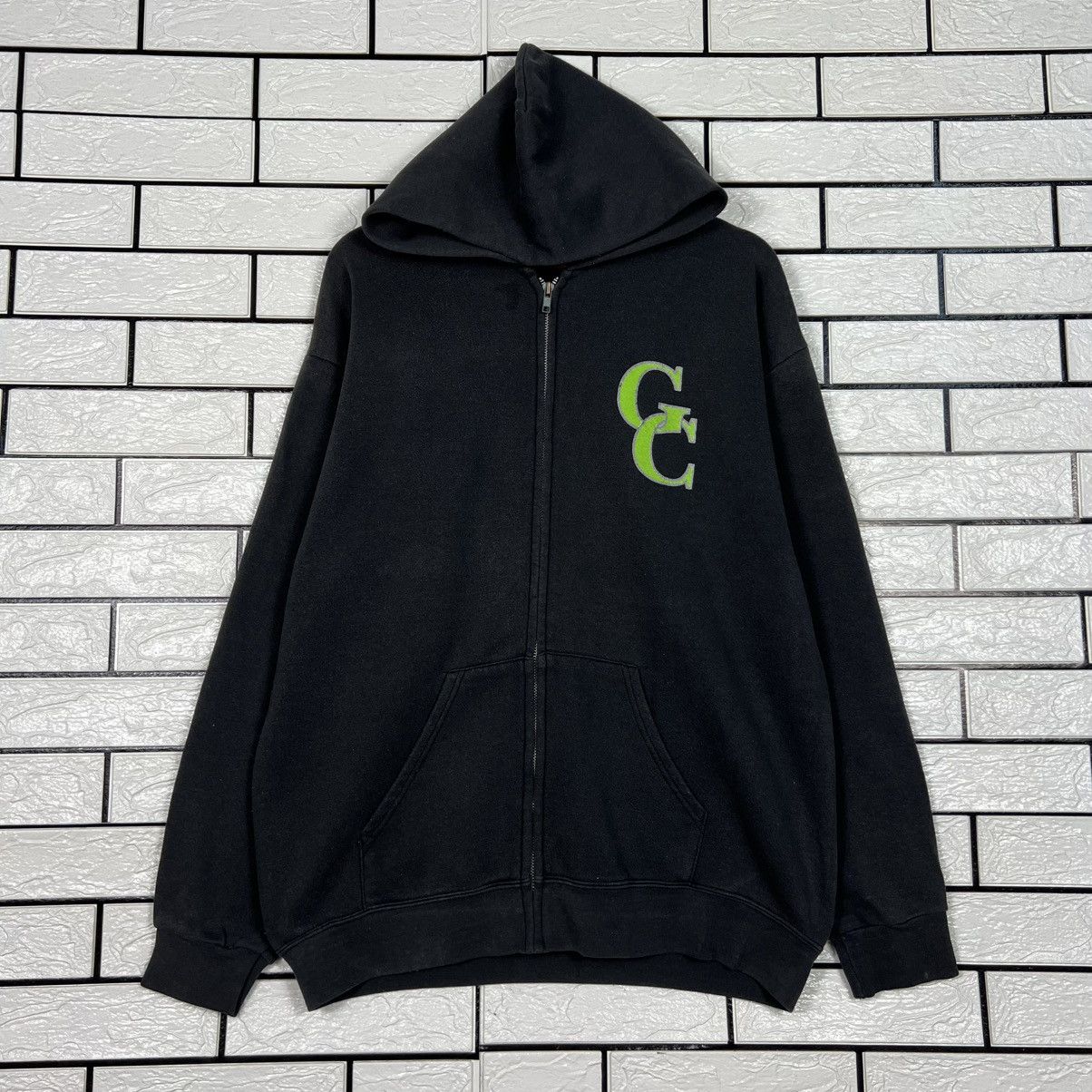 Japanese Brand GRAND CANYON Big Logo Zipper Hoodie Sweatshirt #4010-C182 Size US L / EU 52-54 / 3 - 4 Thumbnail