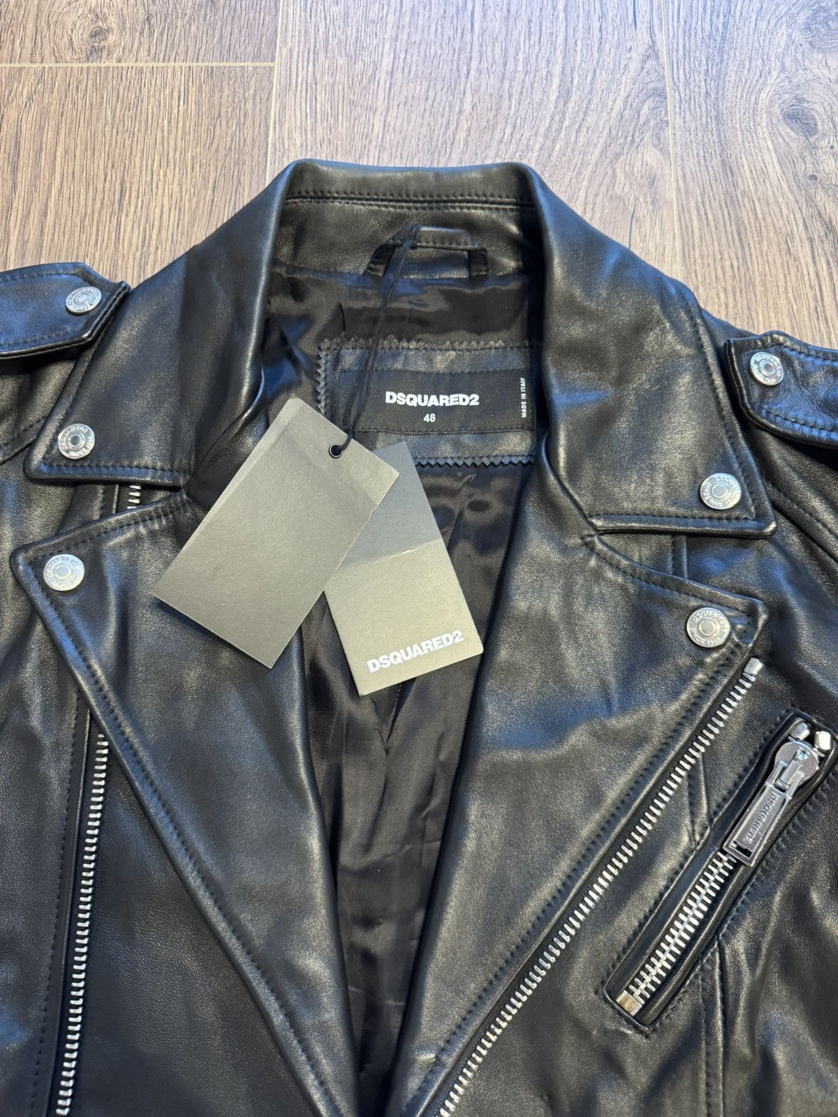 Dsquared2 Dsquared 2 Kiodo Leather Jacket Size US M / EU 48-50 / 2 - 2 Thumbnail