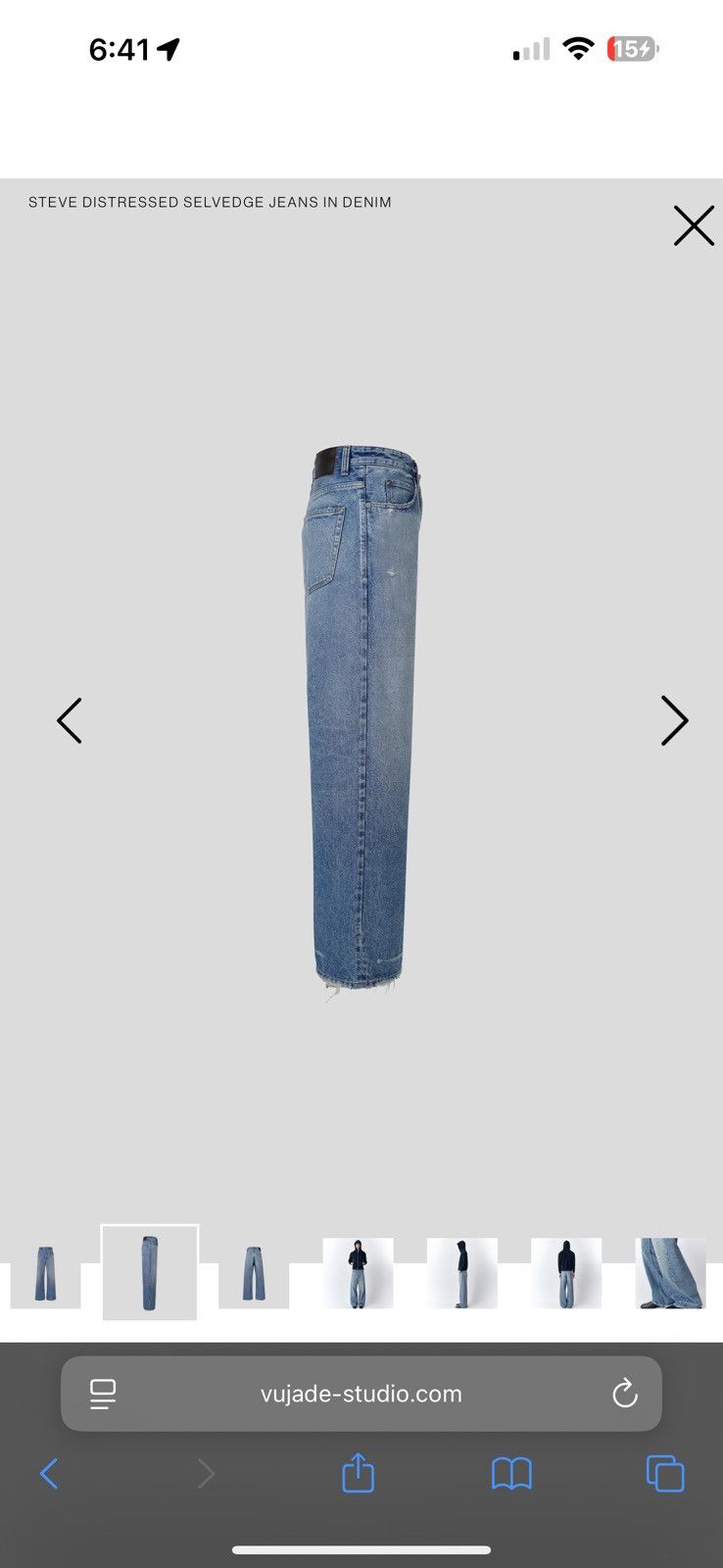 Vuja De Steve Distressed Selvedge Denim