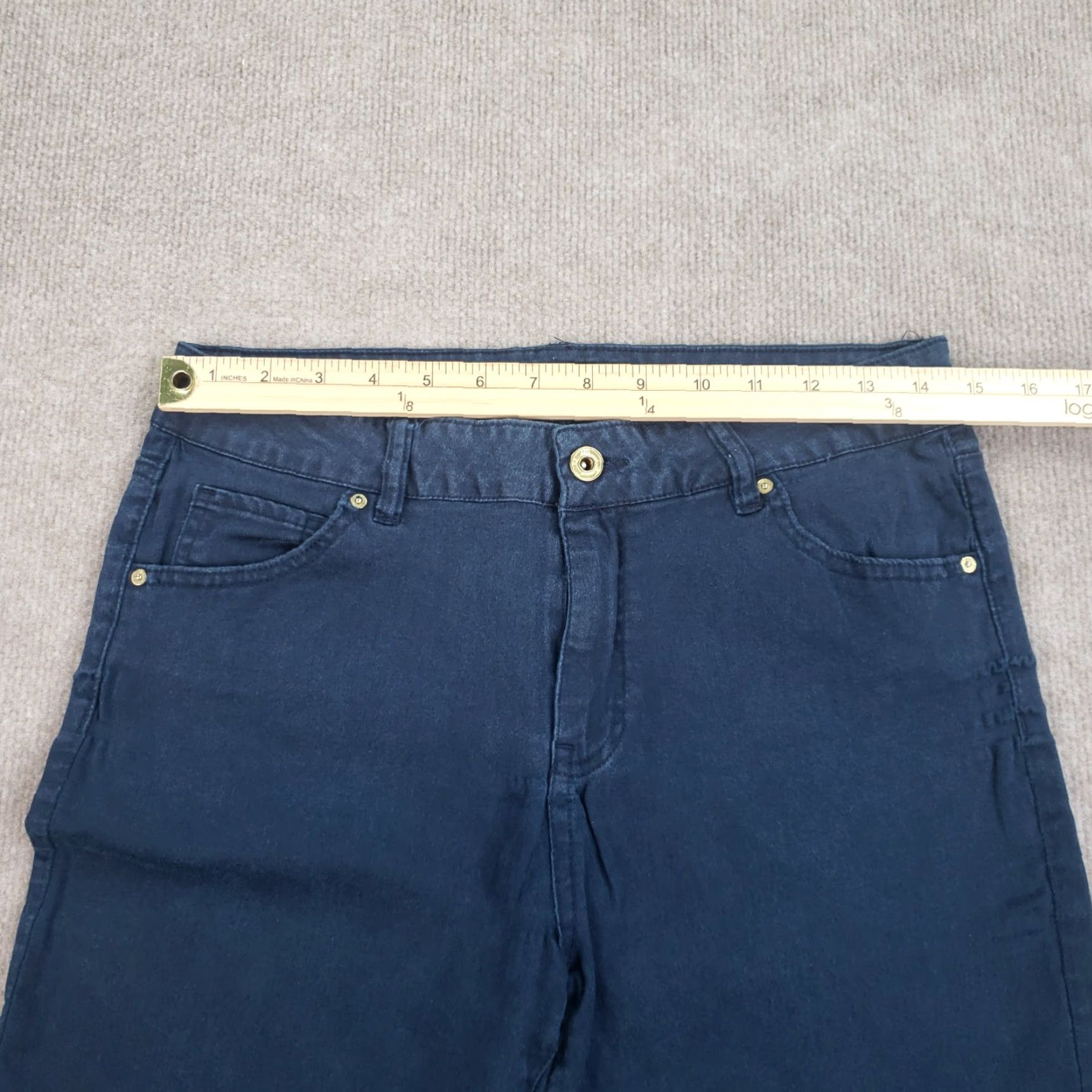Tommy Hilfiger Tommy Hilfiger Skinny Pants Women's Blue Stretch Mid Rise Size 10 Size 32" / US 10 / IT 46 - 4 Thumbnail