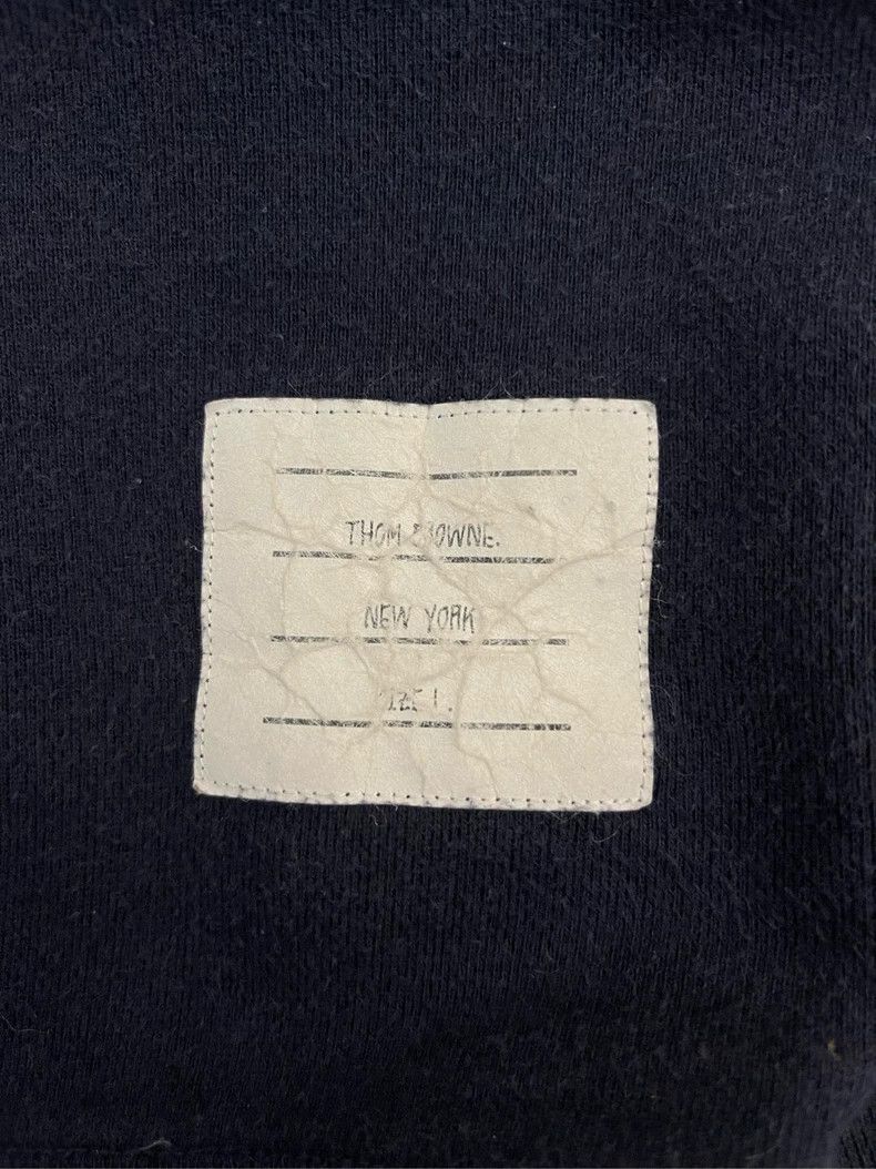 Thom Browne Thom browne Dark blue four-striped round-neck sweatshirt 25 Size US S / EU 44-46 / 1 - 5 Thumbnail