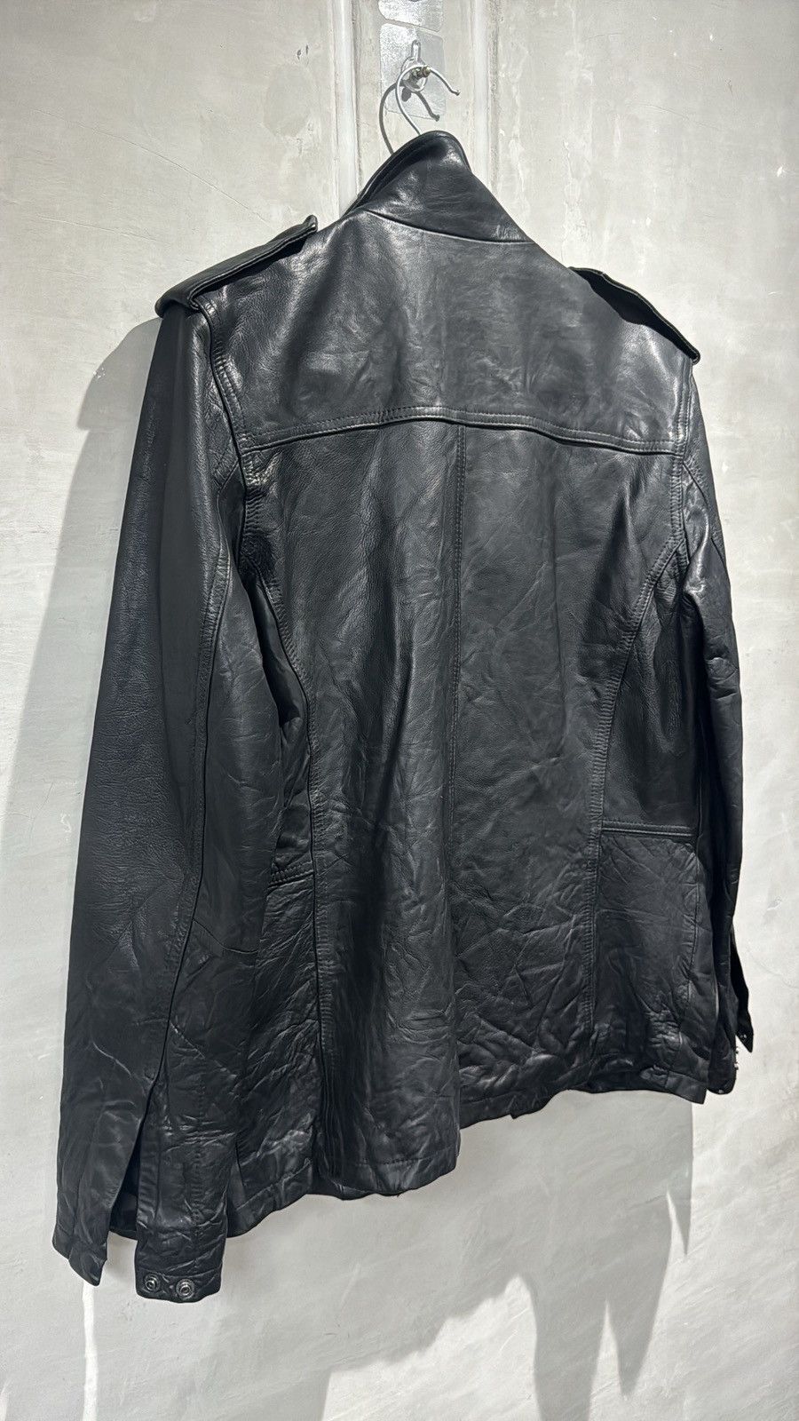 Japanese Brand Attack The Mind 7 Tactical Oxhide Leather Jacket Size US L / EU 52-54 / 3 - 13 Thumbnail