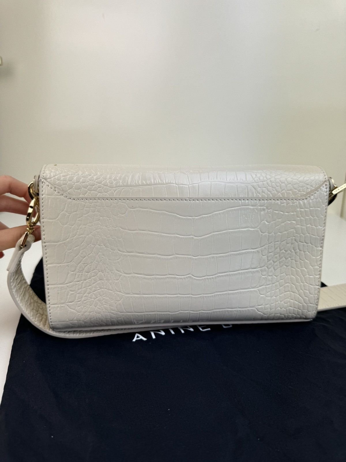 Anine Bing Anine Bing Colette leather croco embossed bag hand crossbody Size ONE SIZE - 11 Thumbnail